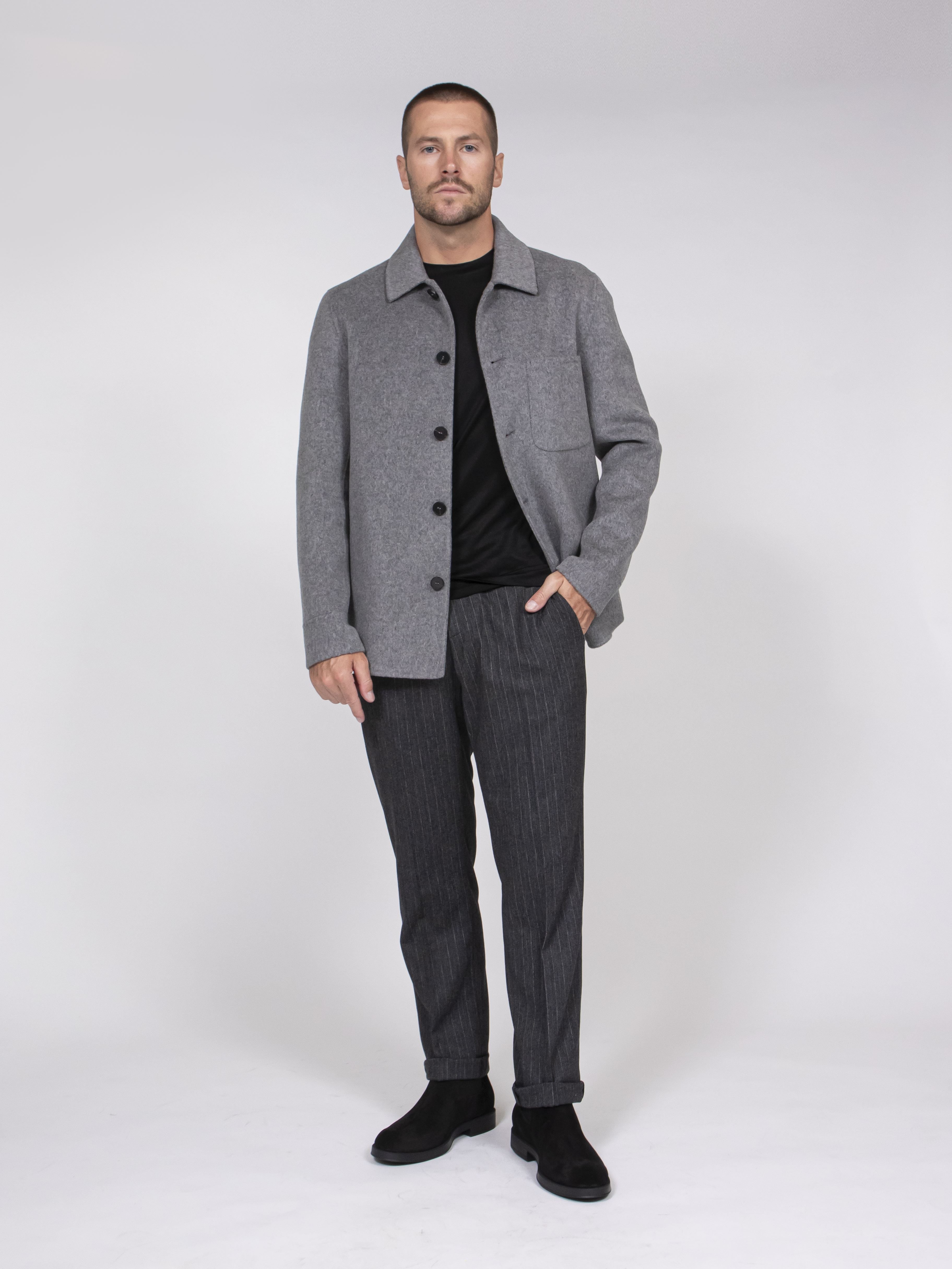 Alpha Studio Giacca Camicia 1005 GRIGIO SCURO