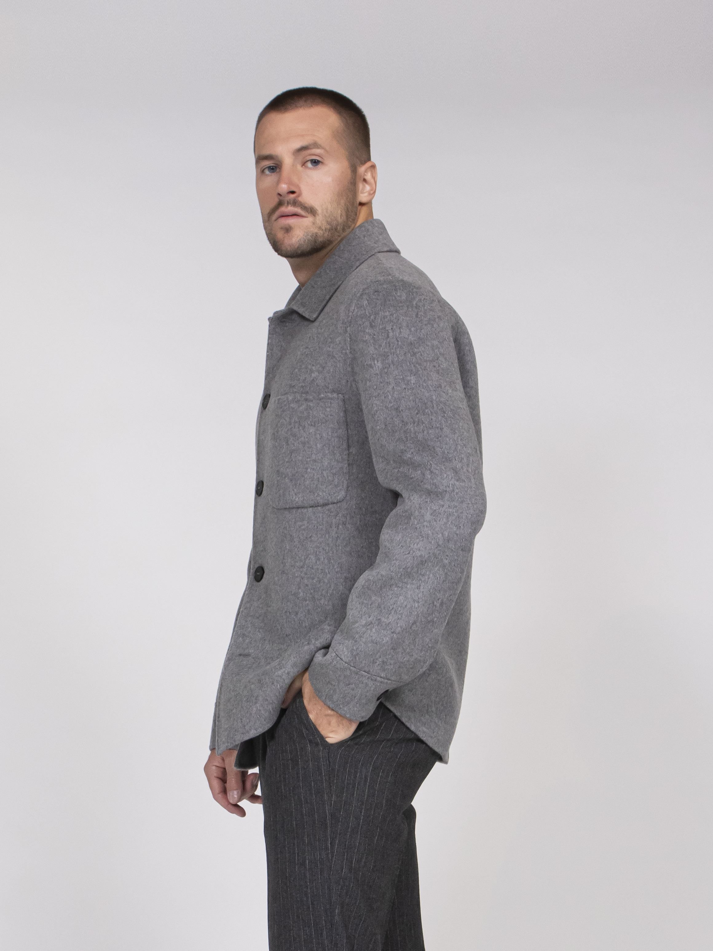 Alpha Studio Giacca Camicia 1005 GRIGIO SCURO