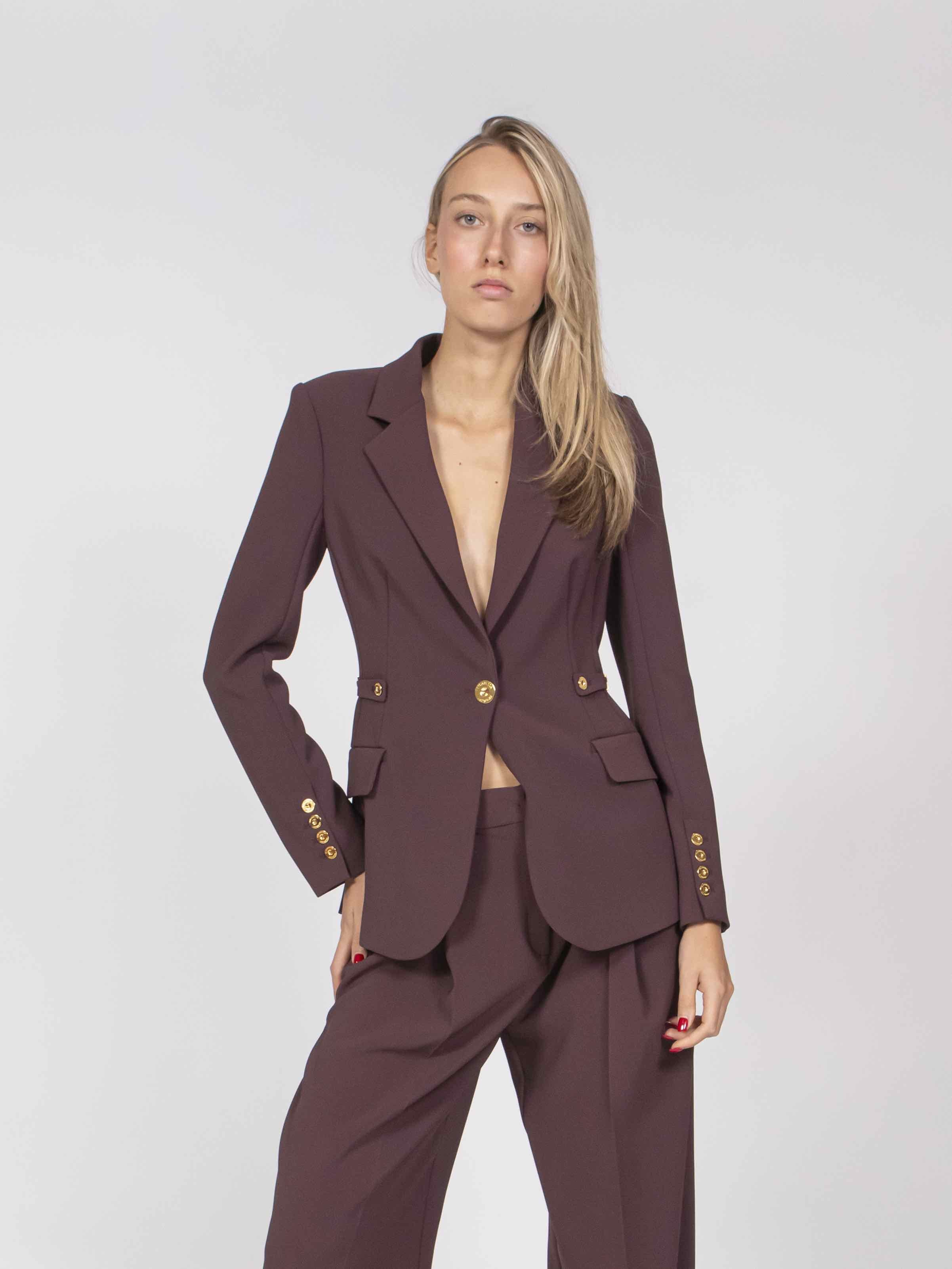 Elisabetta Franchi Giacca EA4 MERLOT