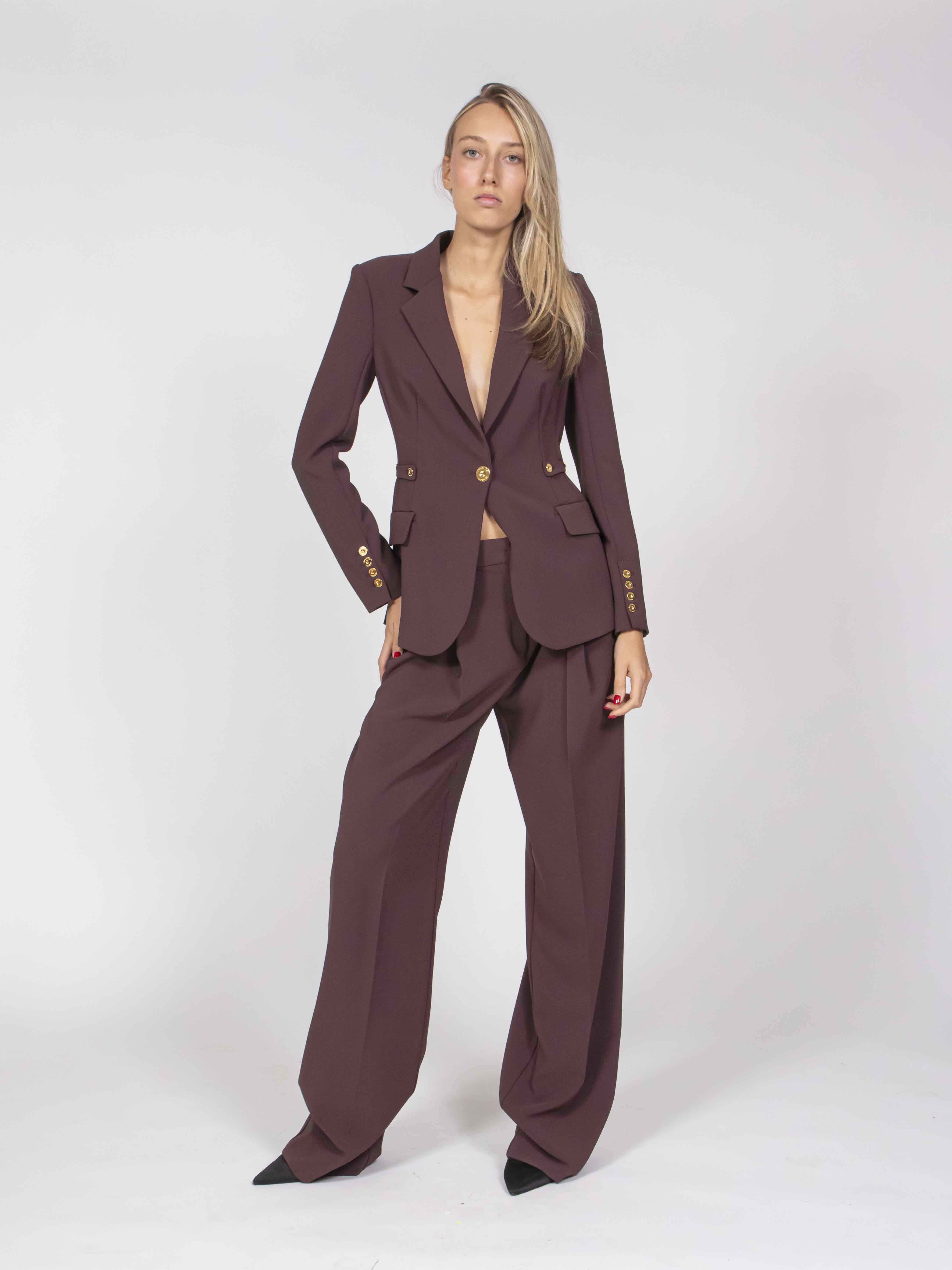 Elisabetta Franchi Giacca EA4 MERLOT