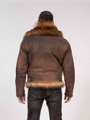 Dsquared2 Giacca Furry Jean 144 DARK BROWN