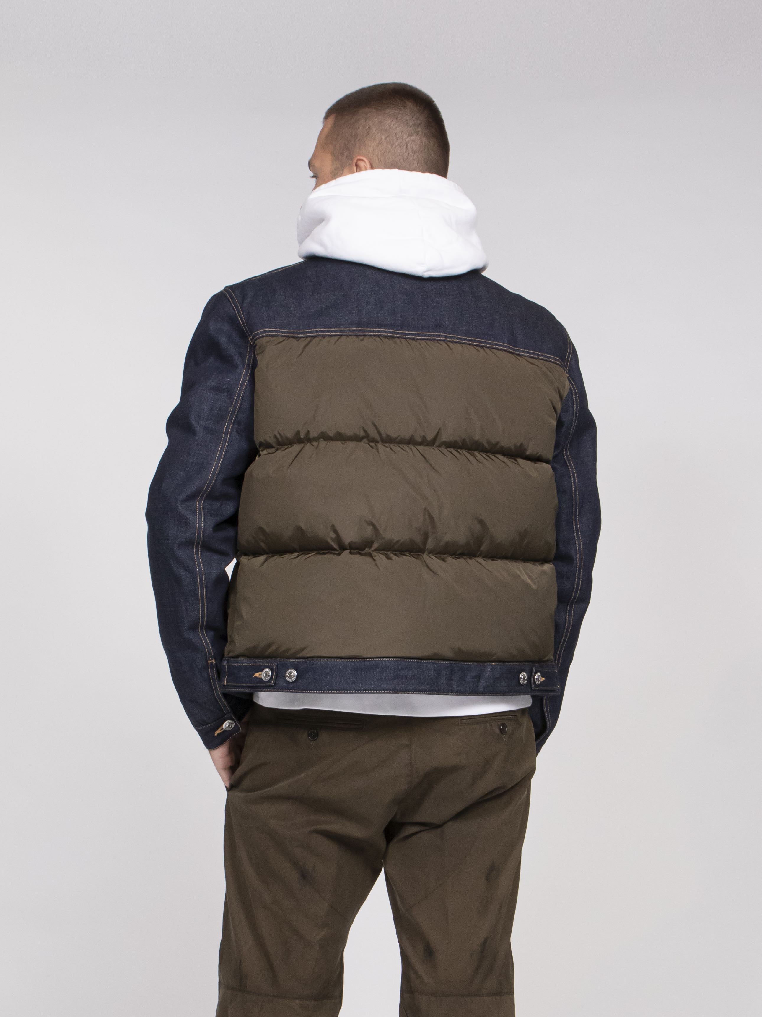 Dsquared2 Giacca Hybrid Puffer 961 NAVY+GREEN
