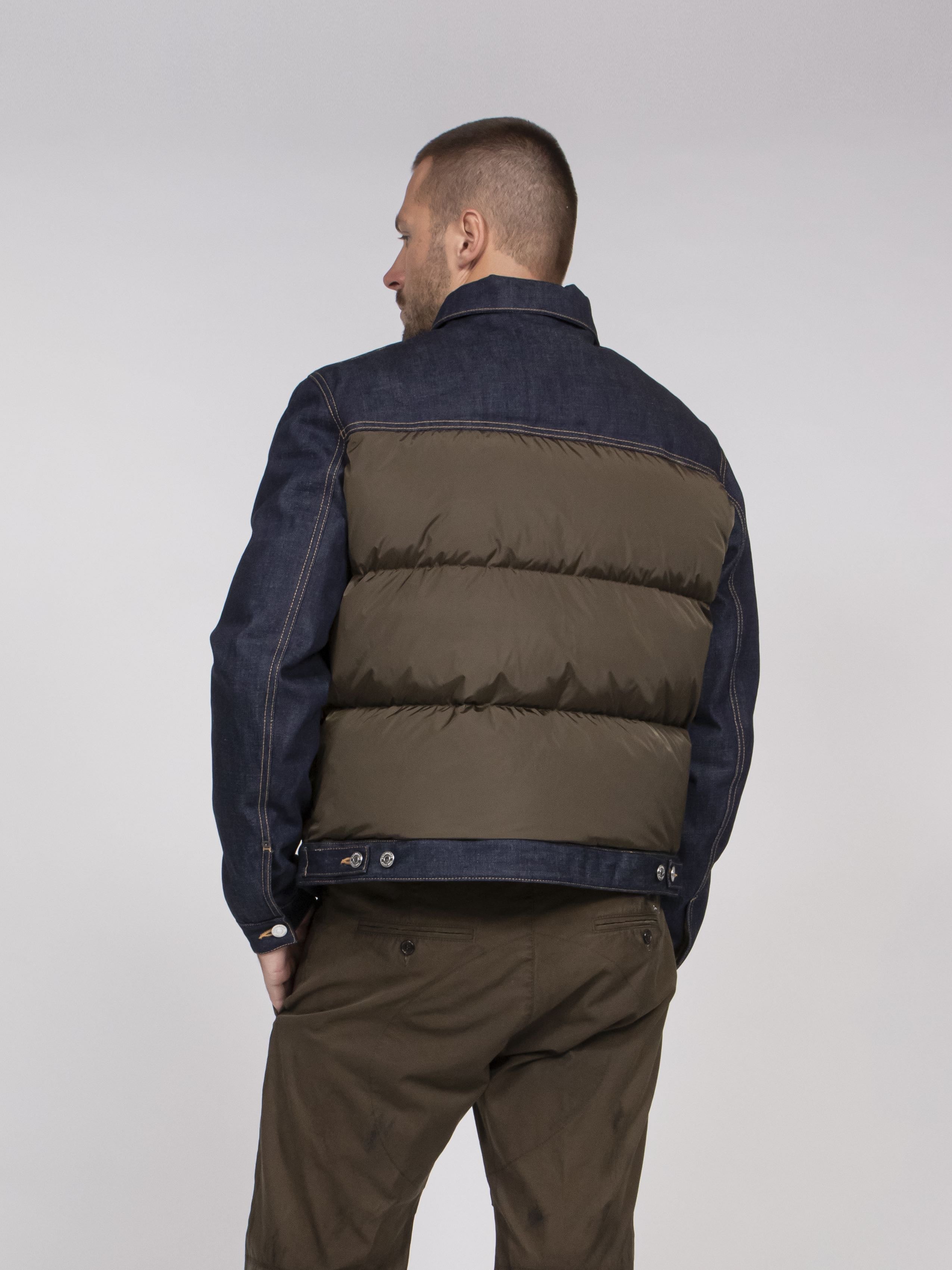 Dsquared2 Giacca Hybrid Puffer 961 NAVY+GREEN