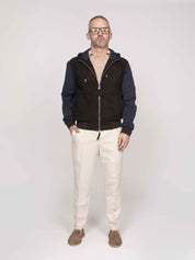 the Jackie Giacca John Mix 309 DK BROWN/BLUE