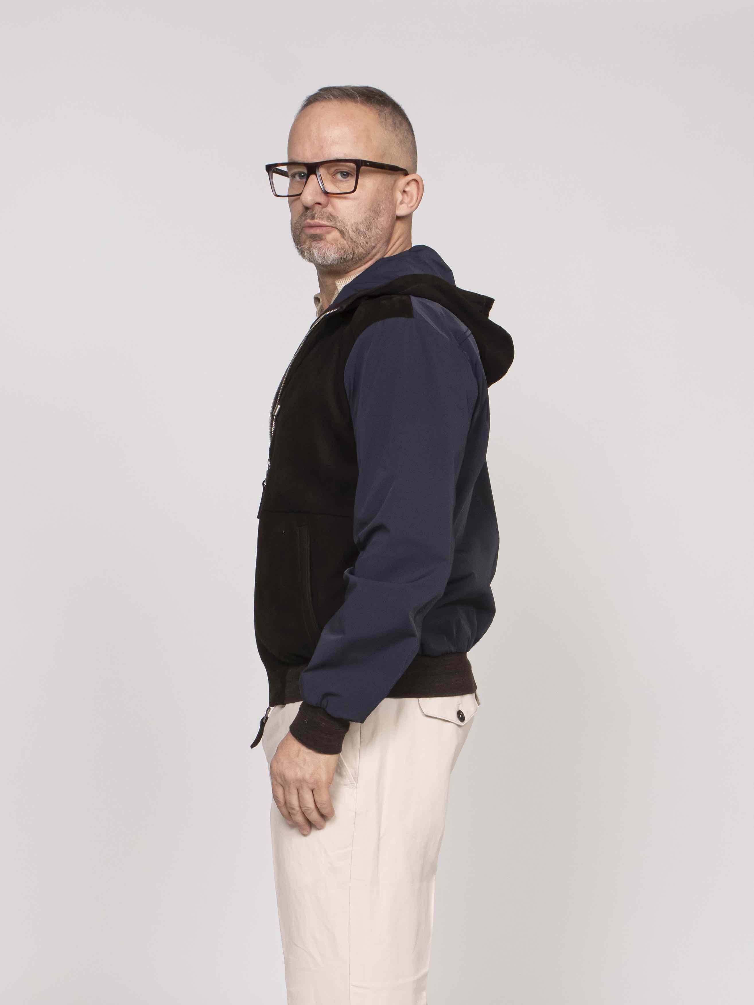 the Jackie Giacca John Mix 309 DK BROWN/BLUE