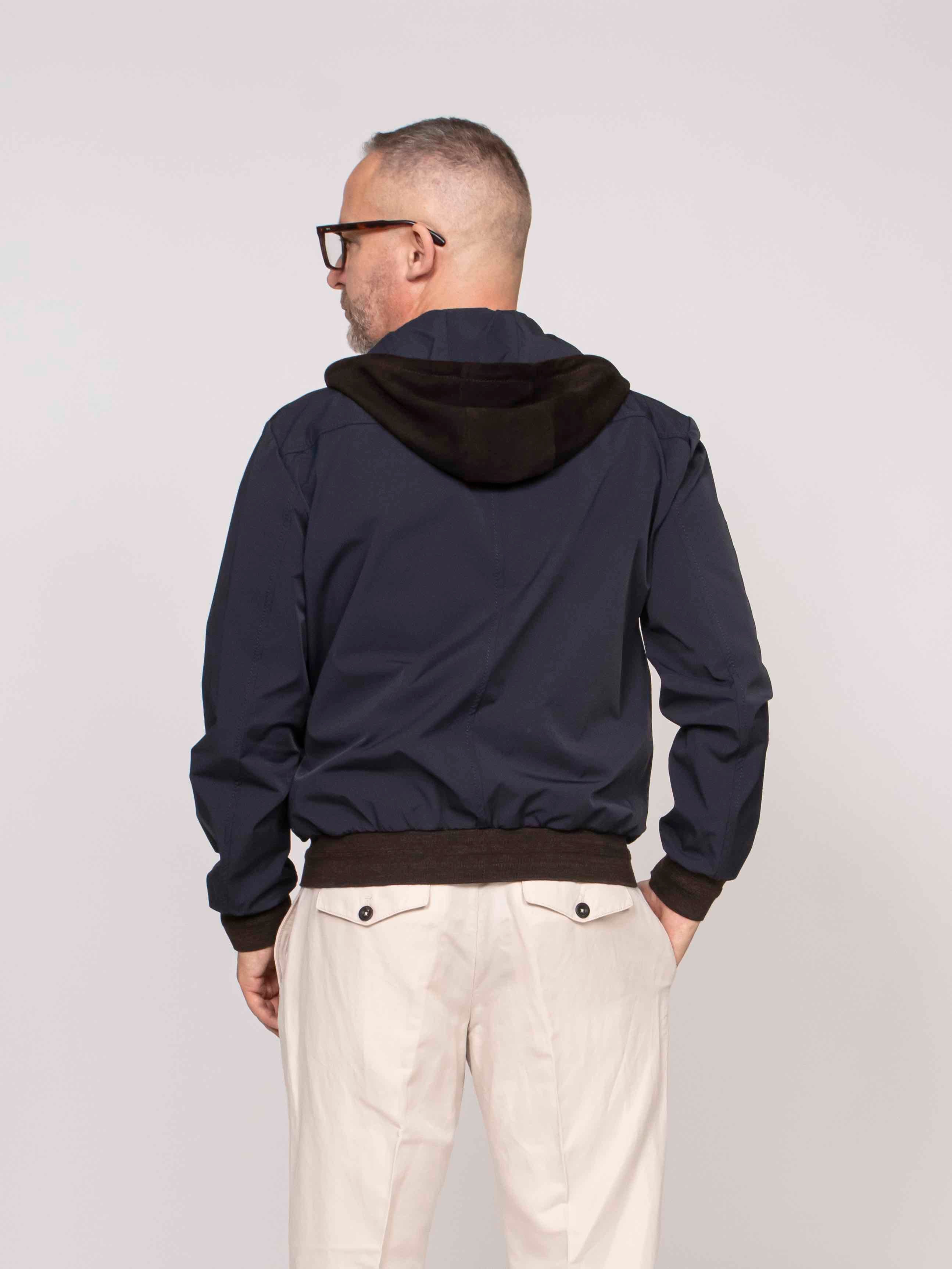 the Jackie Giacca John Mix 309 DK BROWN/BLUE