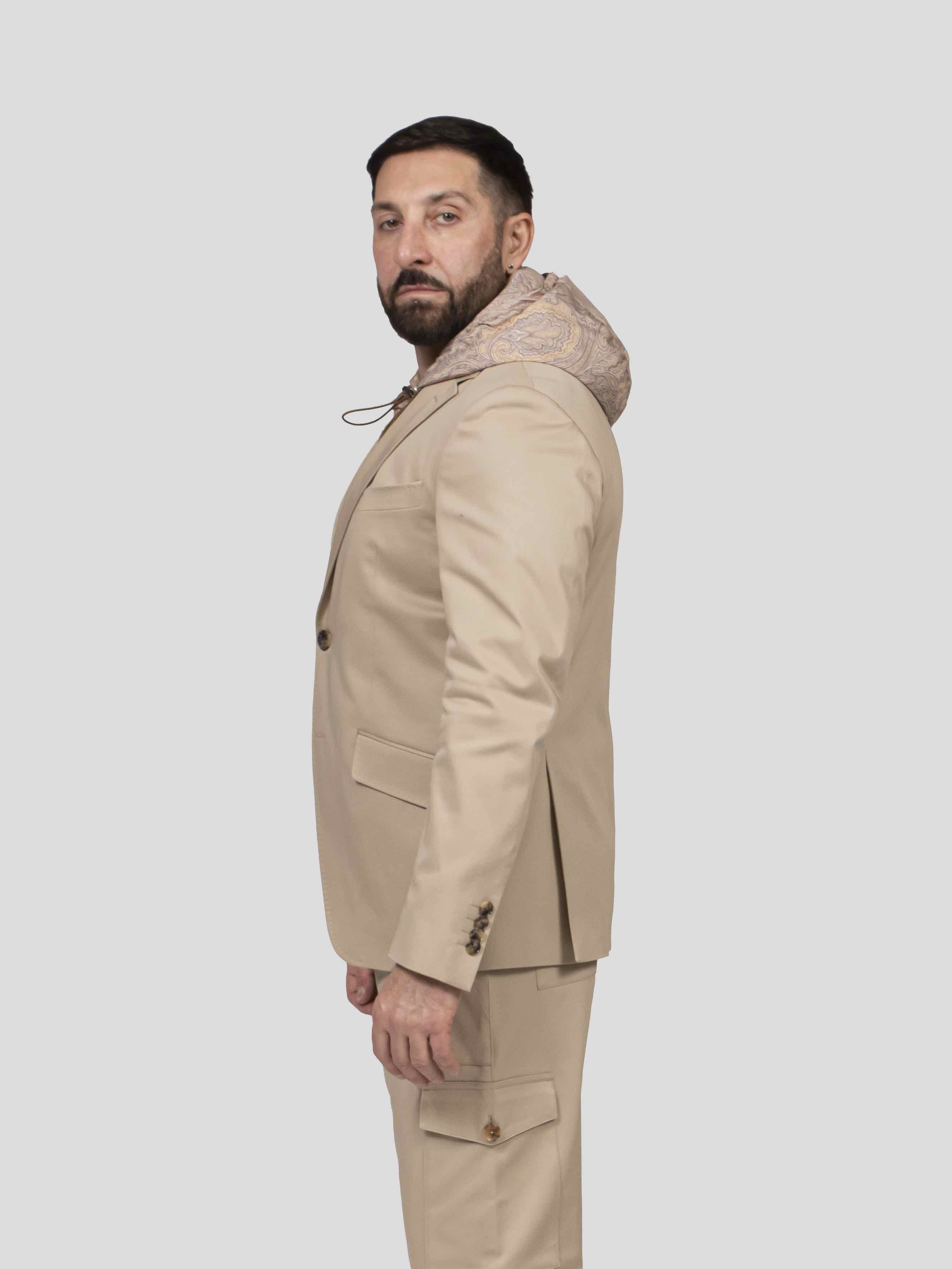 Etro Giacca Roma W/hood M0122 TORTORA