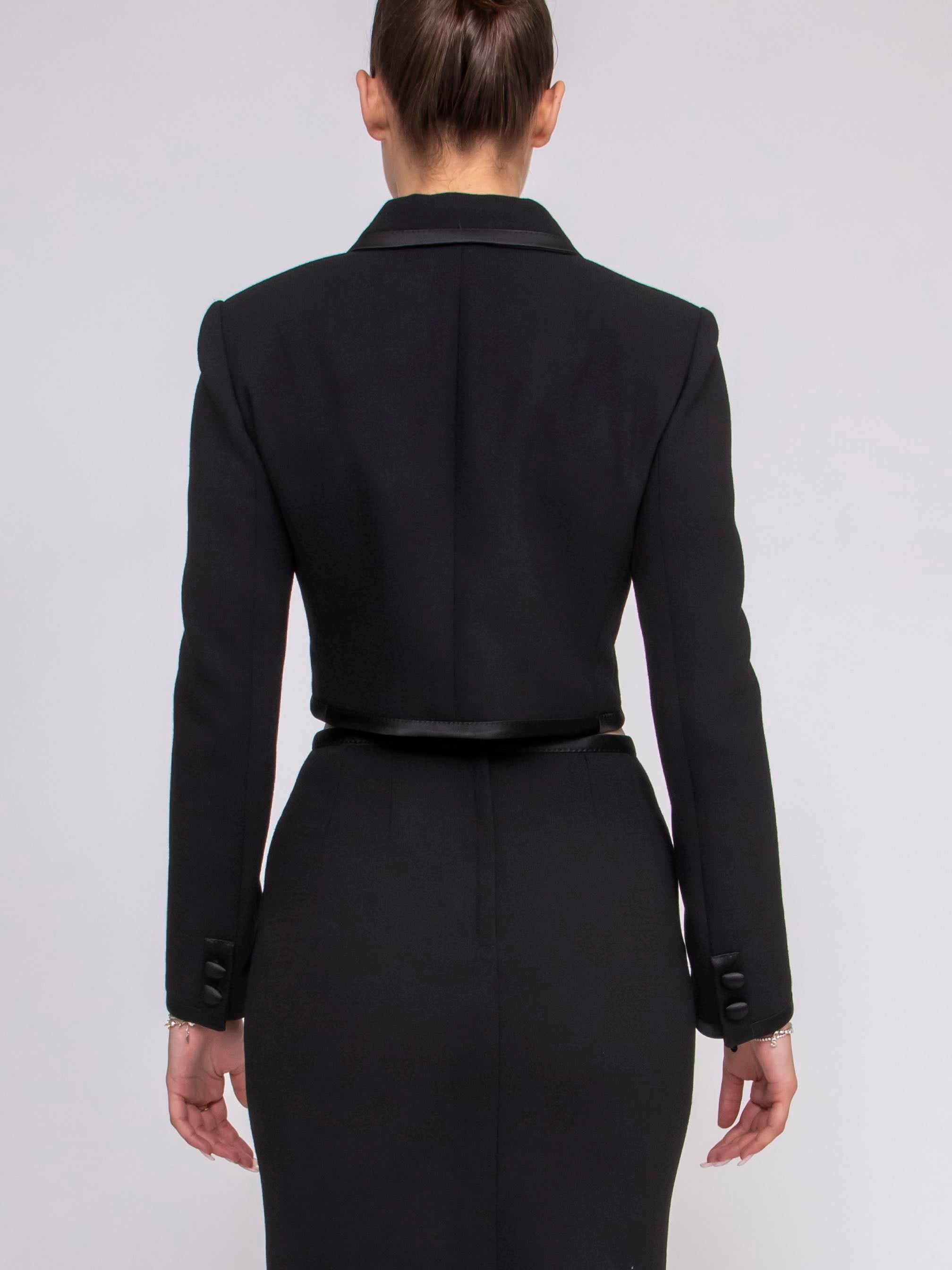 Dolce & Gabbana Women's Jacket N0000 Black – Vanda Boutique