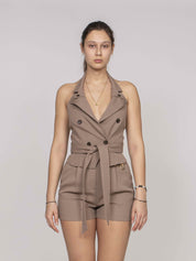 Elisabetta Franchi Gilet 229 ARGILLA