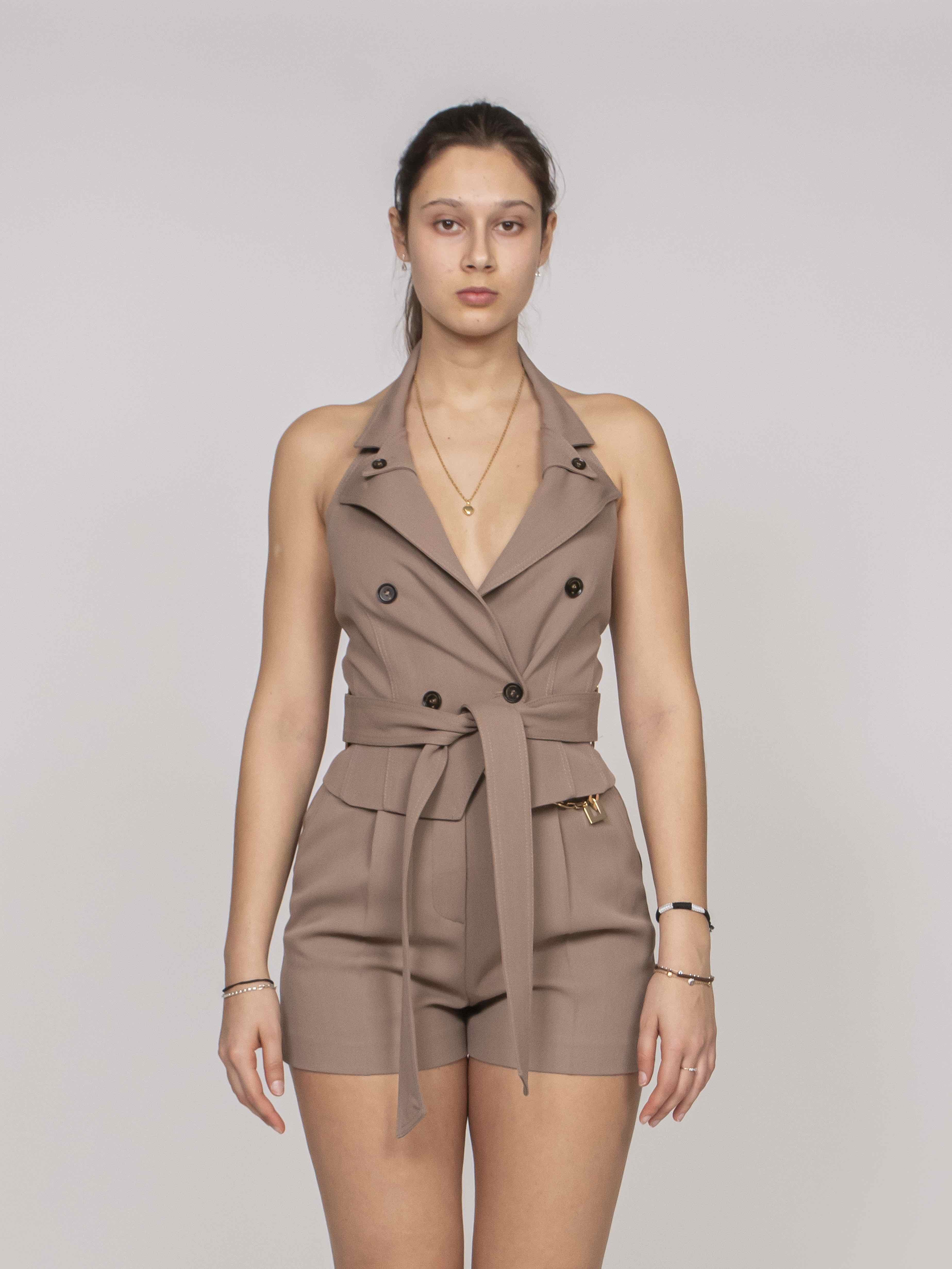 Elisabetta Franchi Gilet 229 ARGILLA