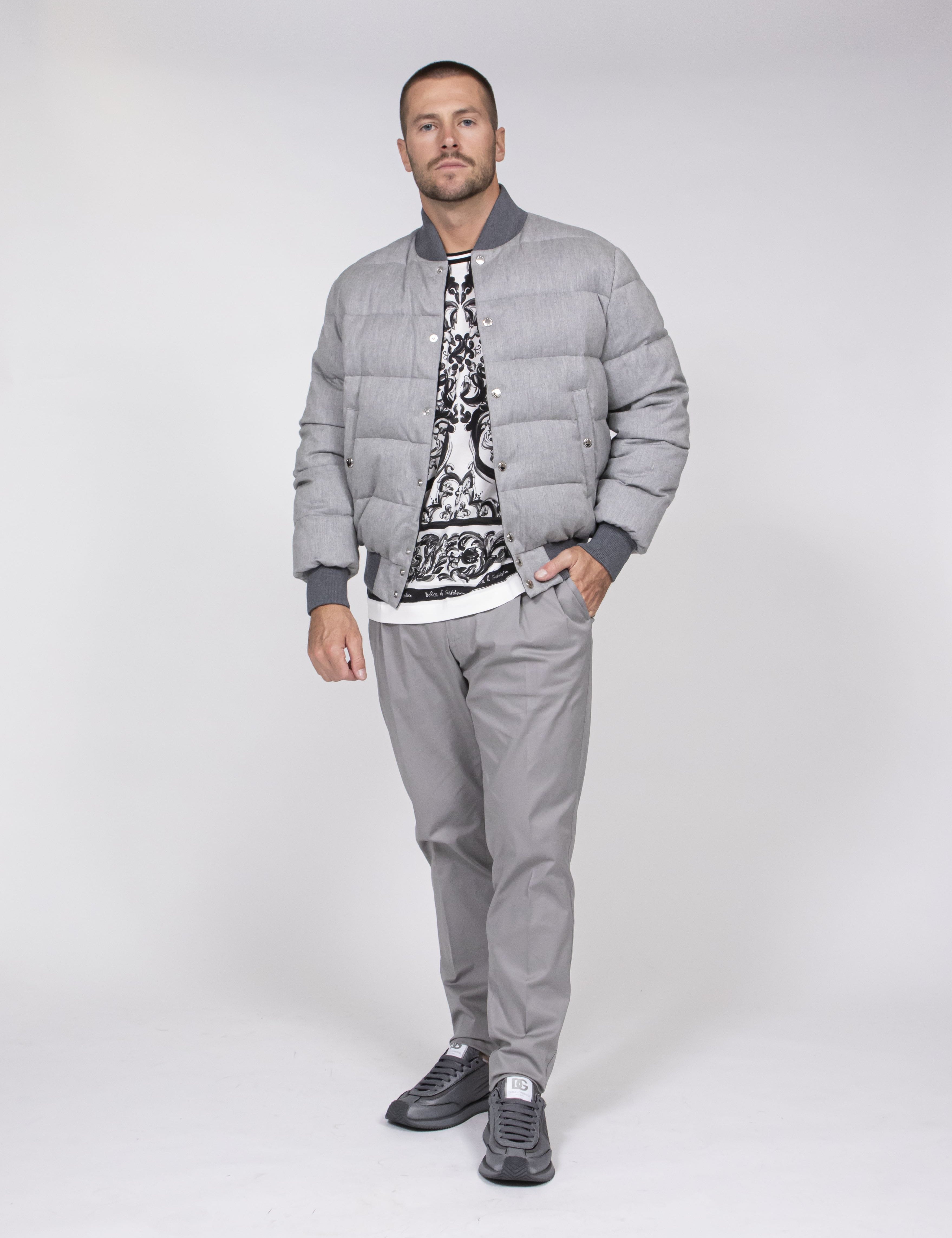 Dolce & Gabbana Giubbotto S8290 MELANGE GRIGIO