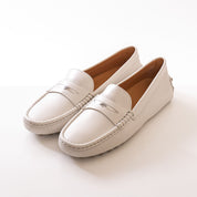 Tods Gommino Baffo Metallo B015 BIANCO