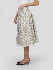 Dolce & Gabbana Gonna HA5XL FIORELLINI F.BCO