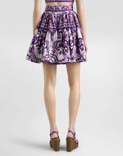 Dolce & Gabbana Gonna I23TN MAIOLICA VIOLA