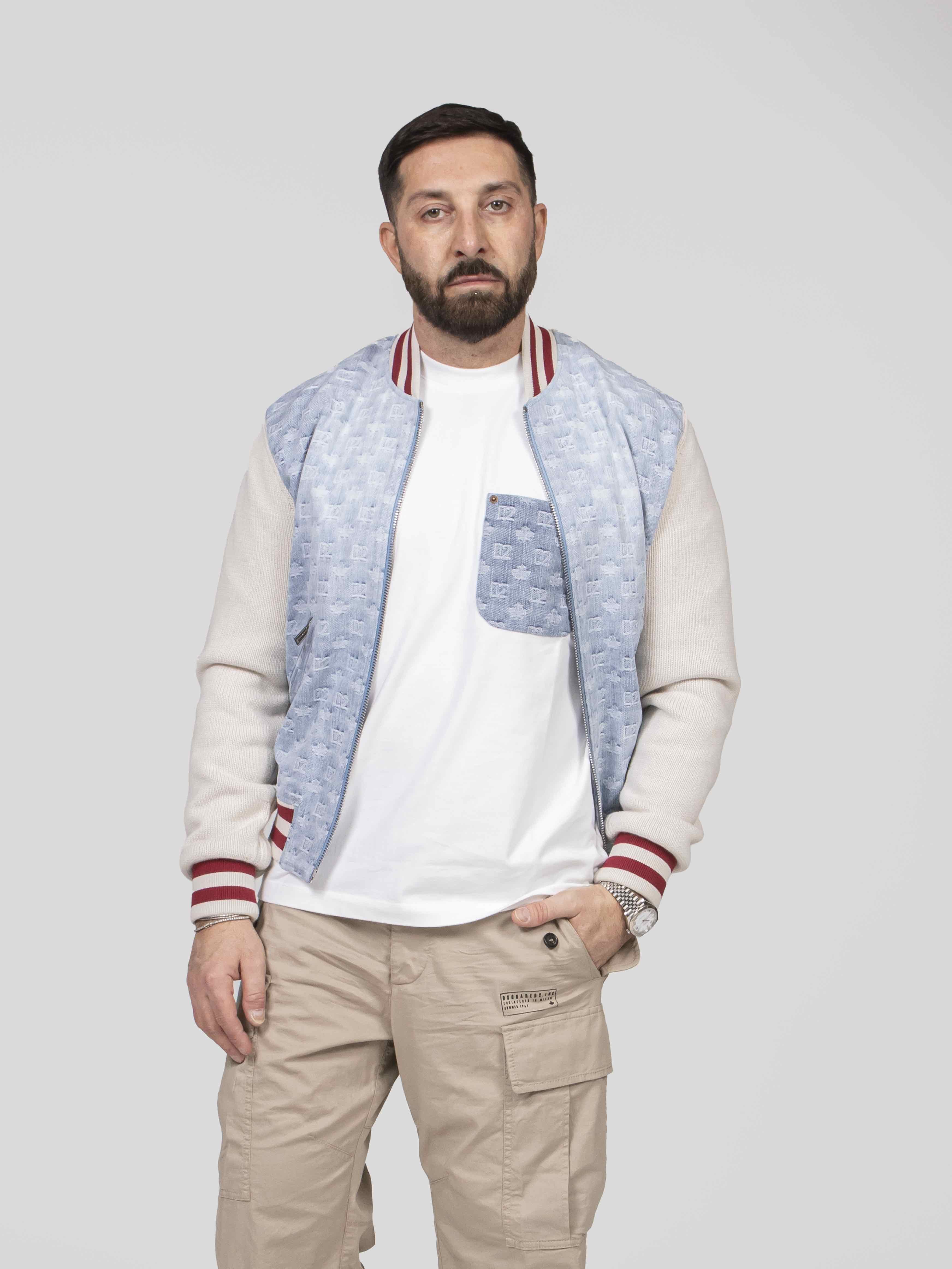 Dsquared2 Kaban Monogram 9621 WHITE/DENIM