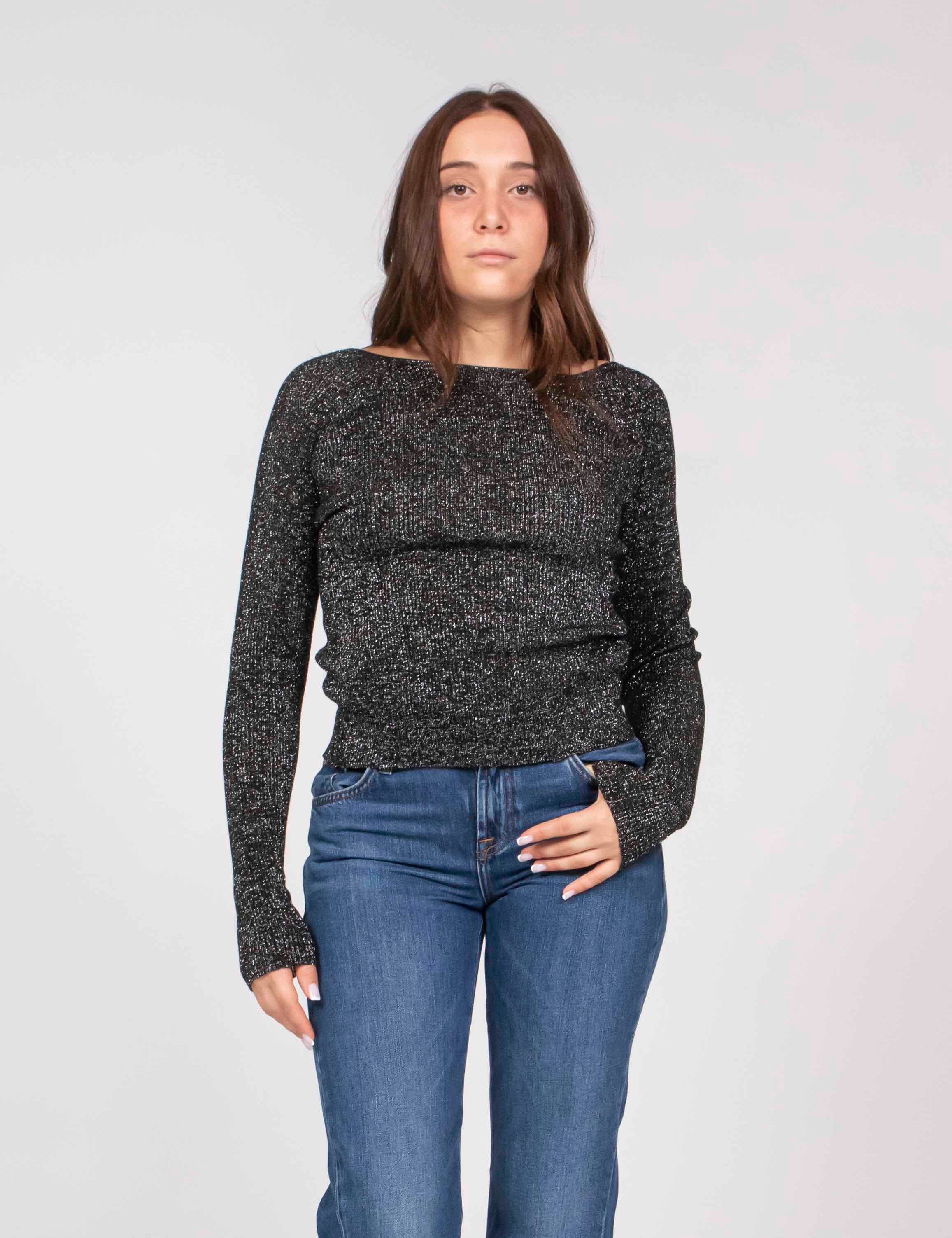 Moschino Jeans Maglia 1555 FANTASIA NERO