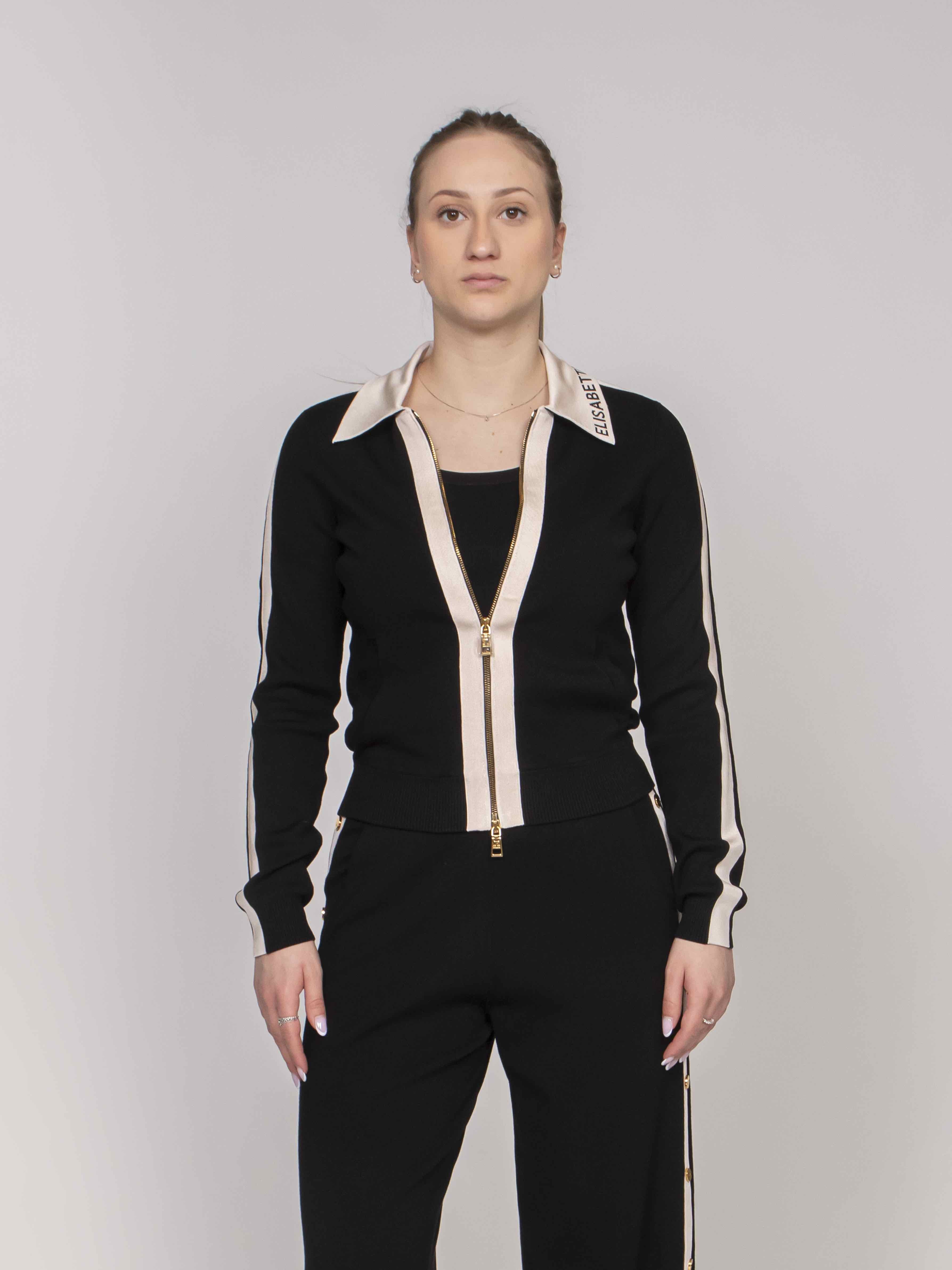 Elisabetta Franchi Maglia 685 NERO/BURRO