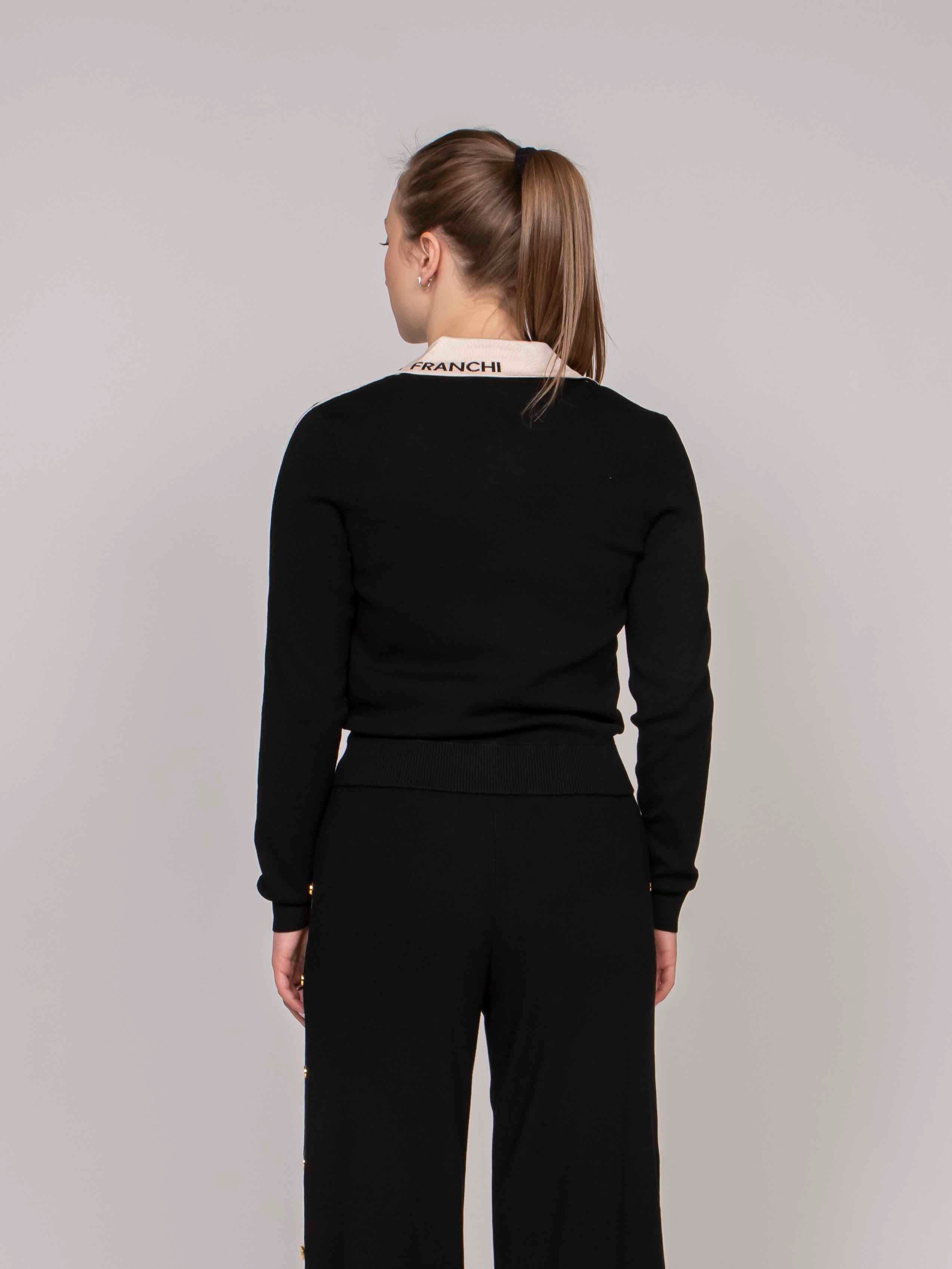 Elisabetta Franchi Maglia 685 NERO/BURRO