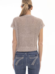 Peserico Maglia A48 PAILLETTES CAPPUCCINO