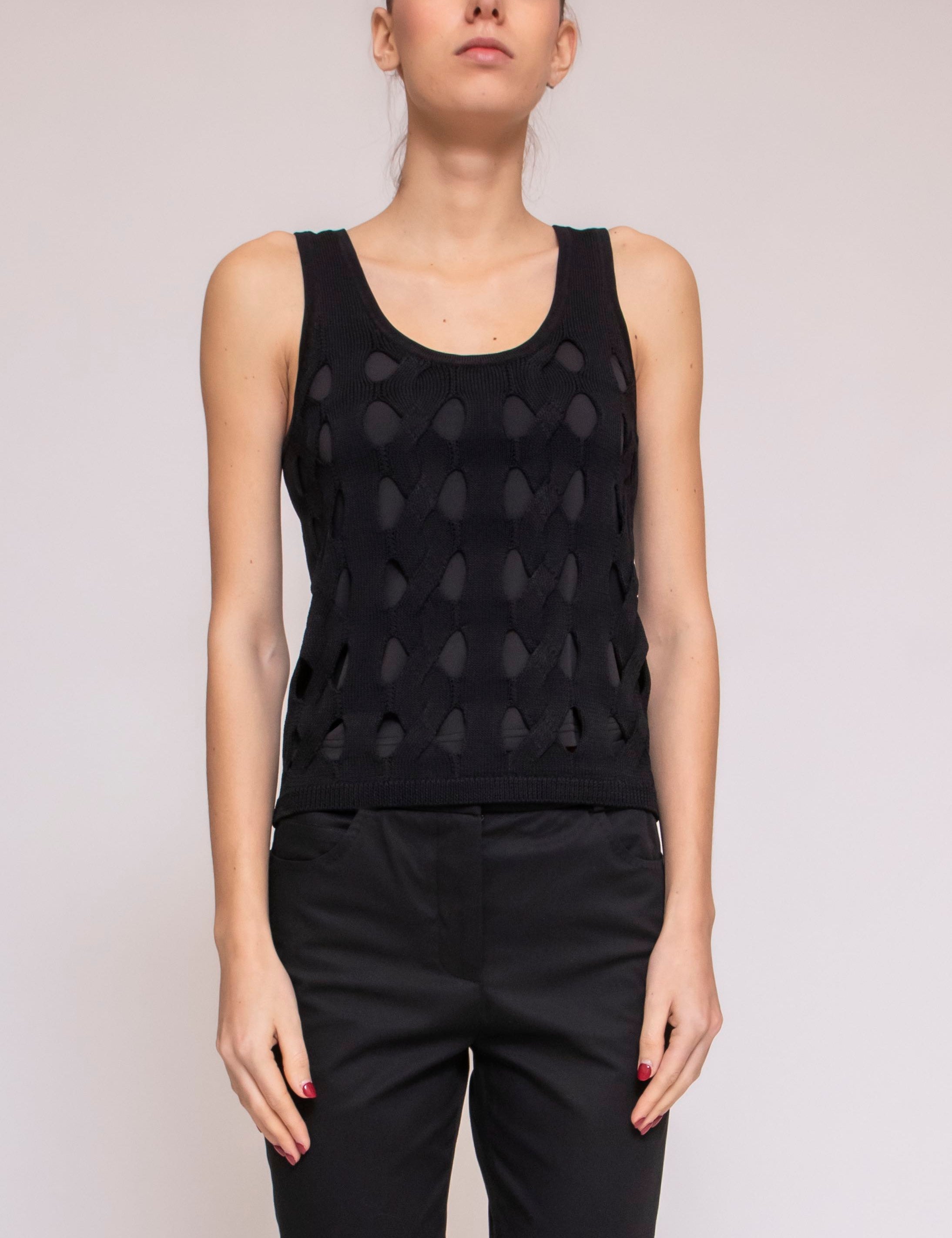 Pinko Maglia Derrik Top Trecce Z99 NERO