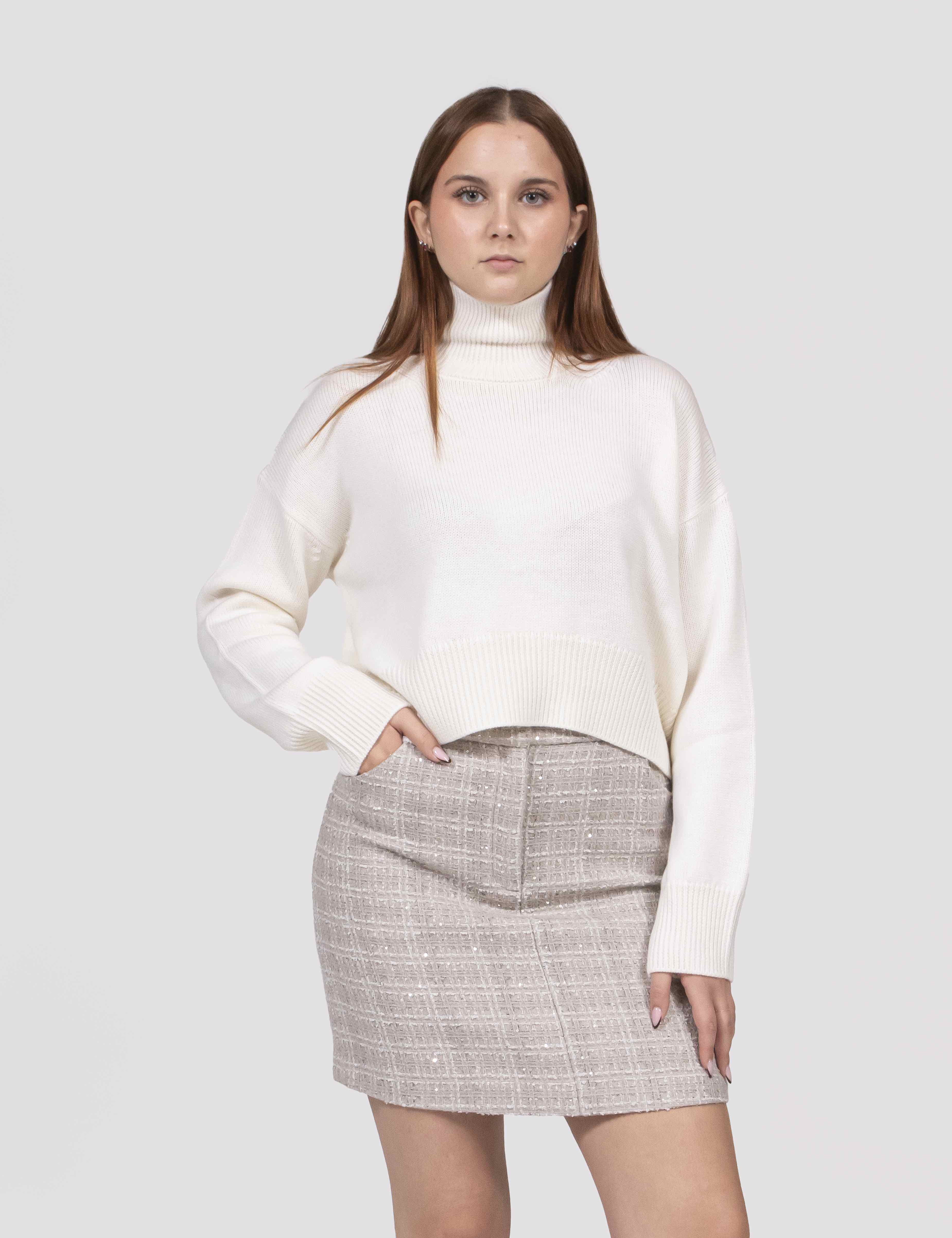 Dondup Maglia Dolcevita 002 CREMA