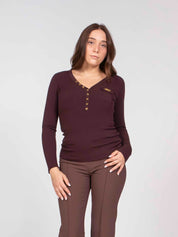 Elisabetta Franchi Maglia EA4 MERLOT