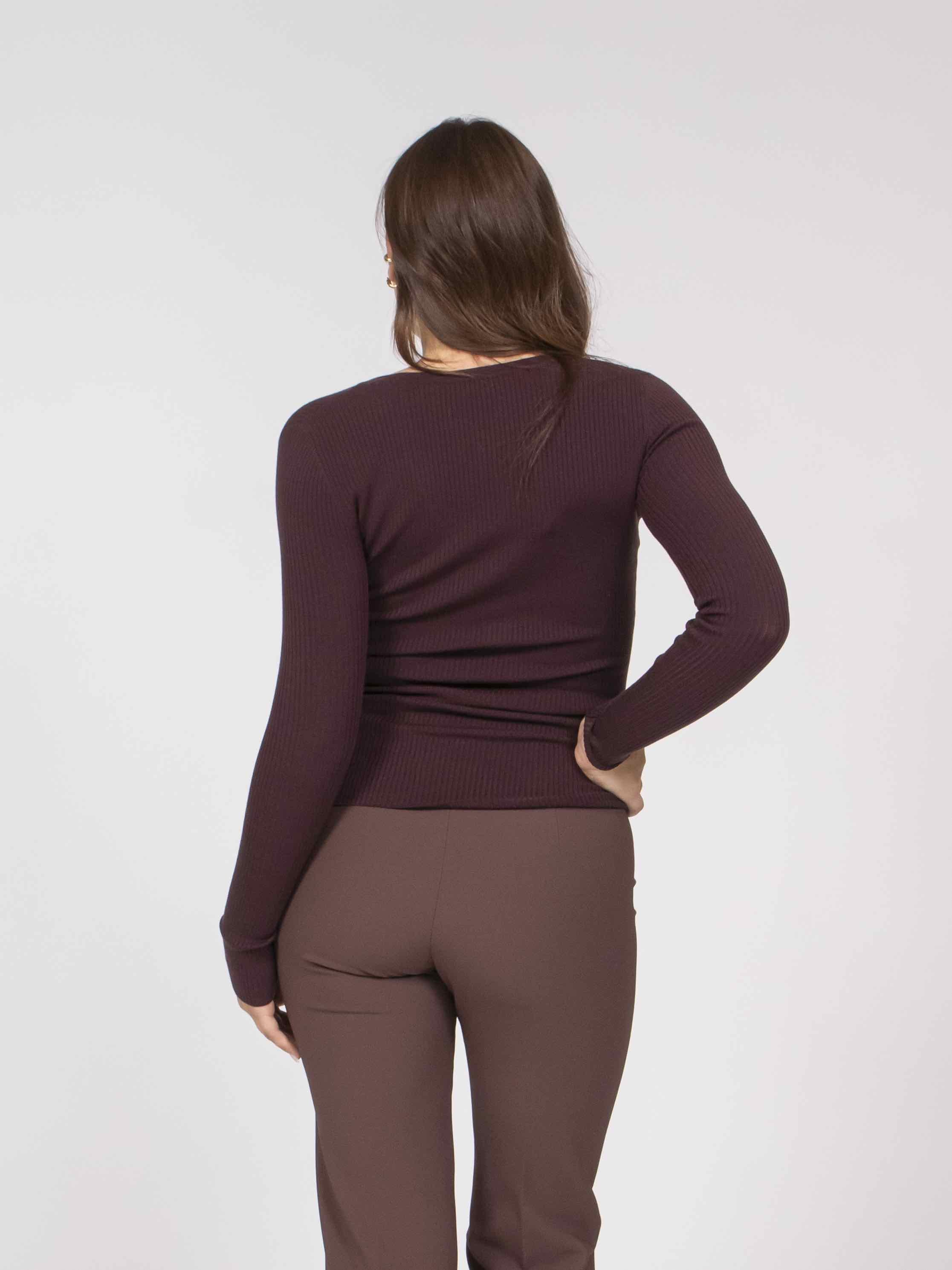 Elisabetta Franchi Maglia EA4 MERLOT