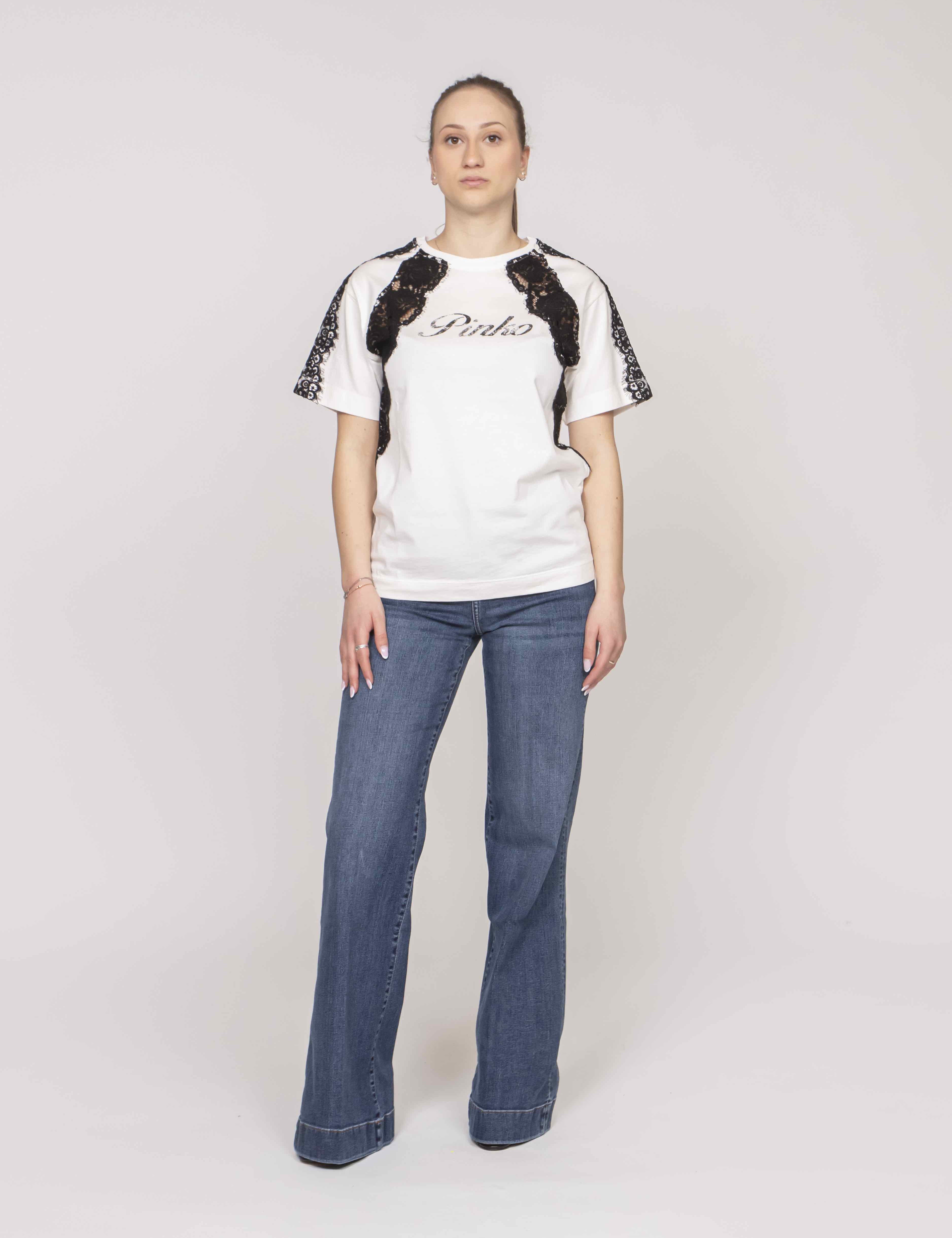 Pinko Maglia Esther Z07 BIANCO SETA
