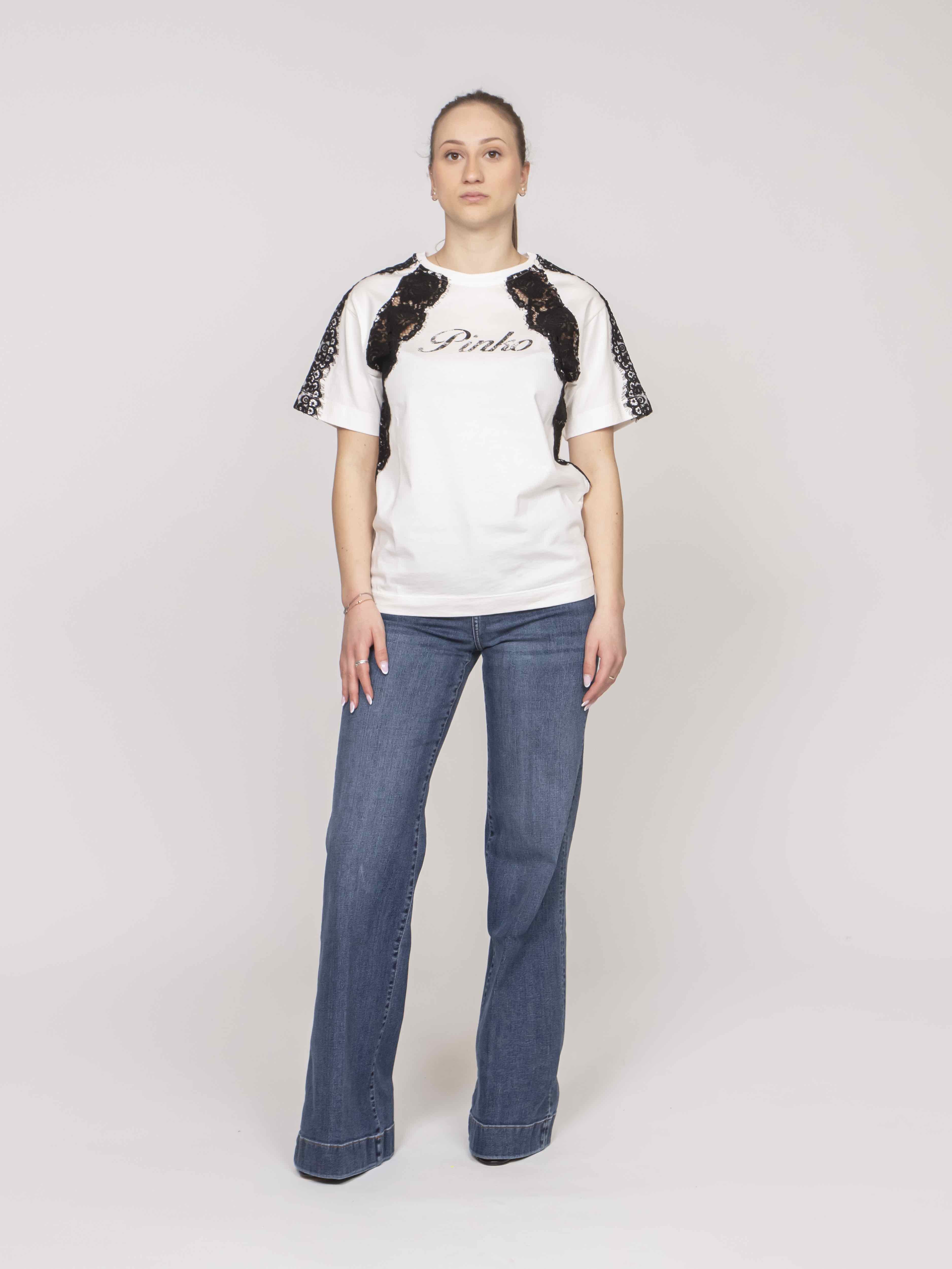 Pinko Maglia Esther Z07 BIANCO SETA