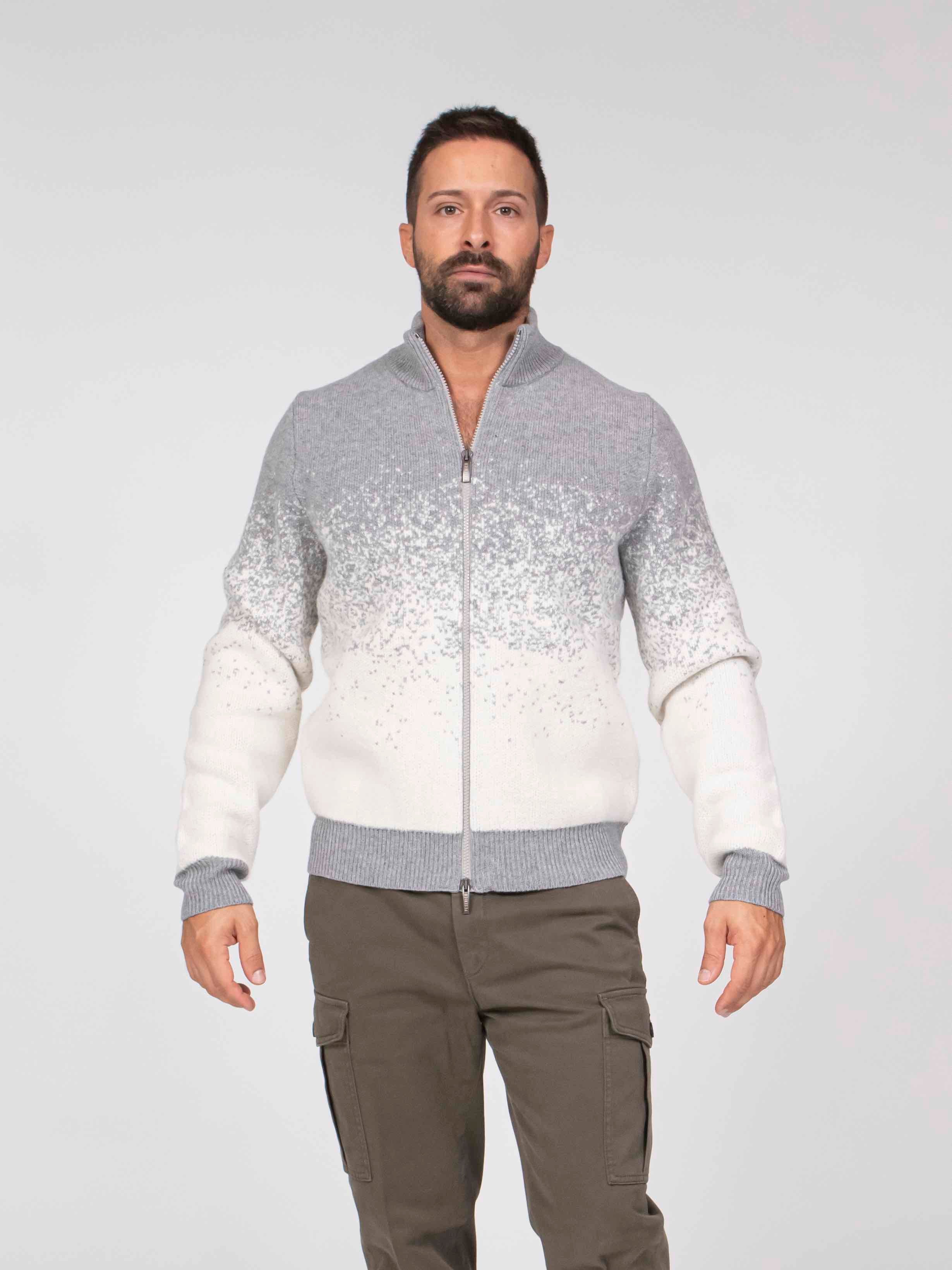 Peserico Maglia Full Zip 71N GRIGIO PIETRA