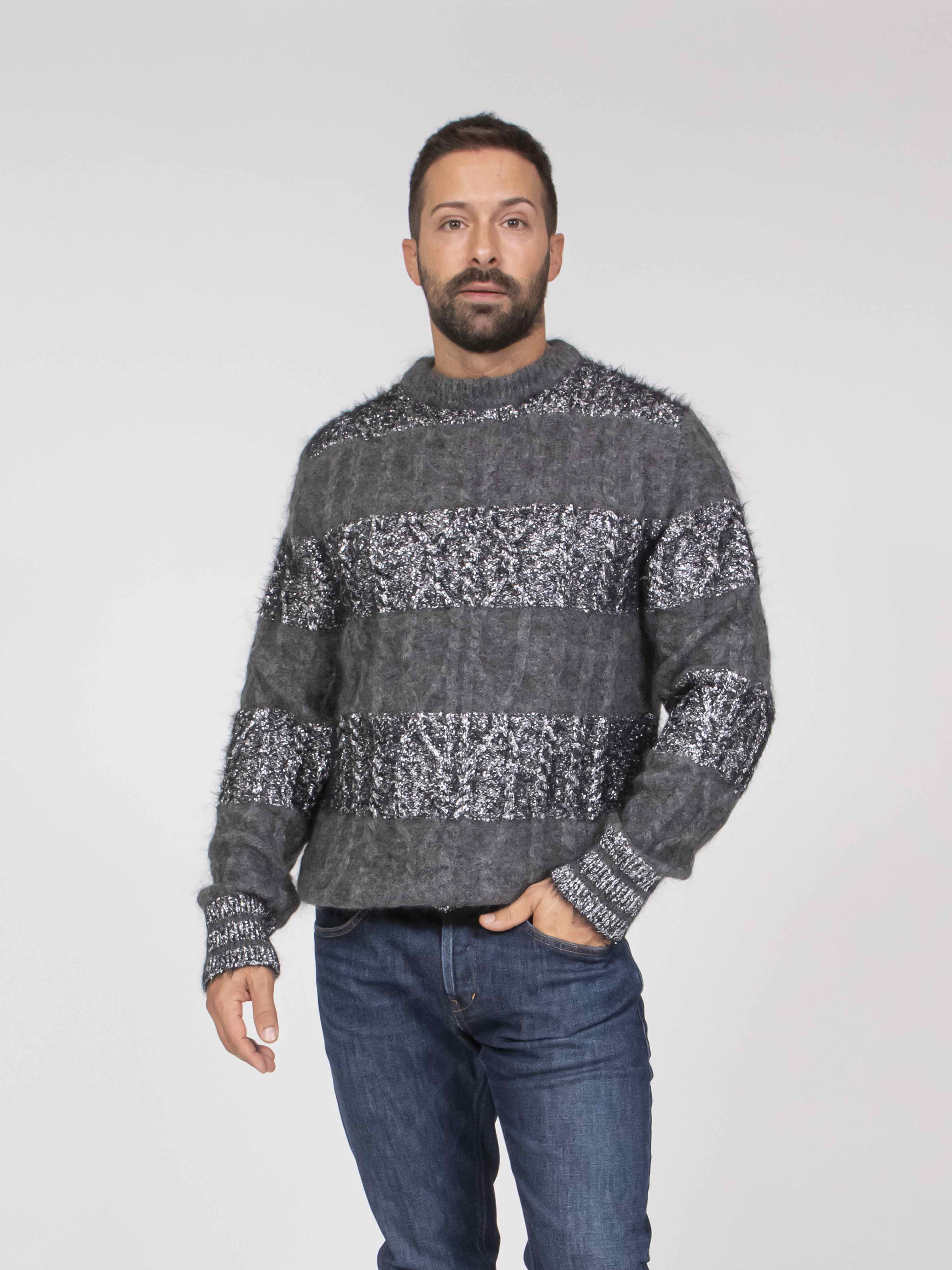 Amaranto Maglia FV 450 NERO/SILVER