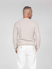 Paolo Pecora Maglia Girocollo 1342 BIANCO PANNA