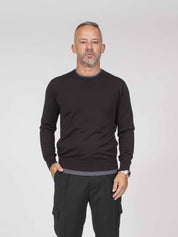 Paolo Pecora Maglia Girocollo 2358 MARRONE