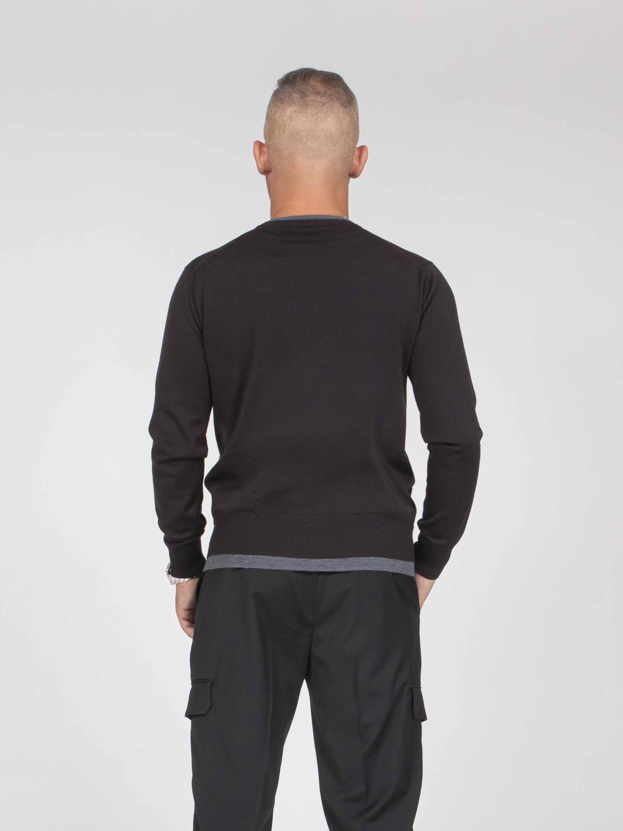 Paolo Pecora Maglia Girocollo 2358 MARRONE