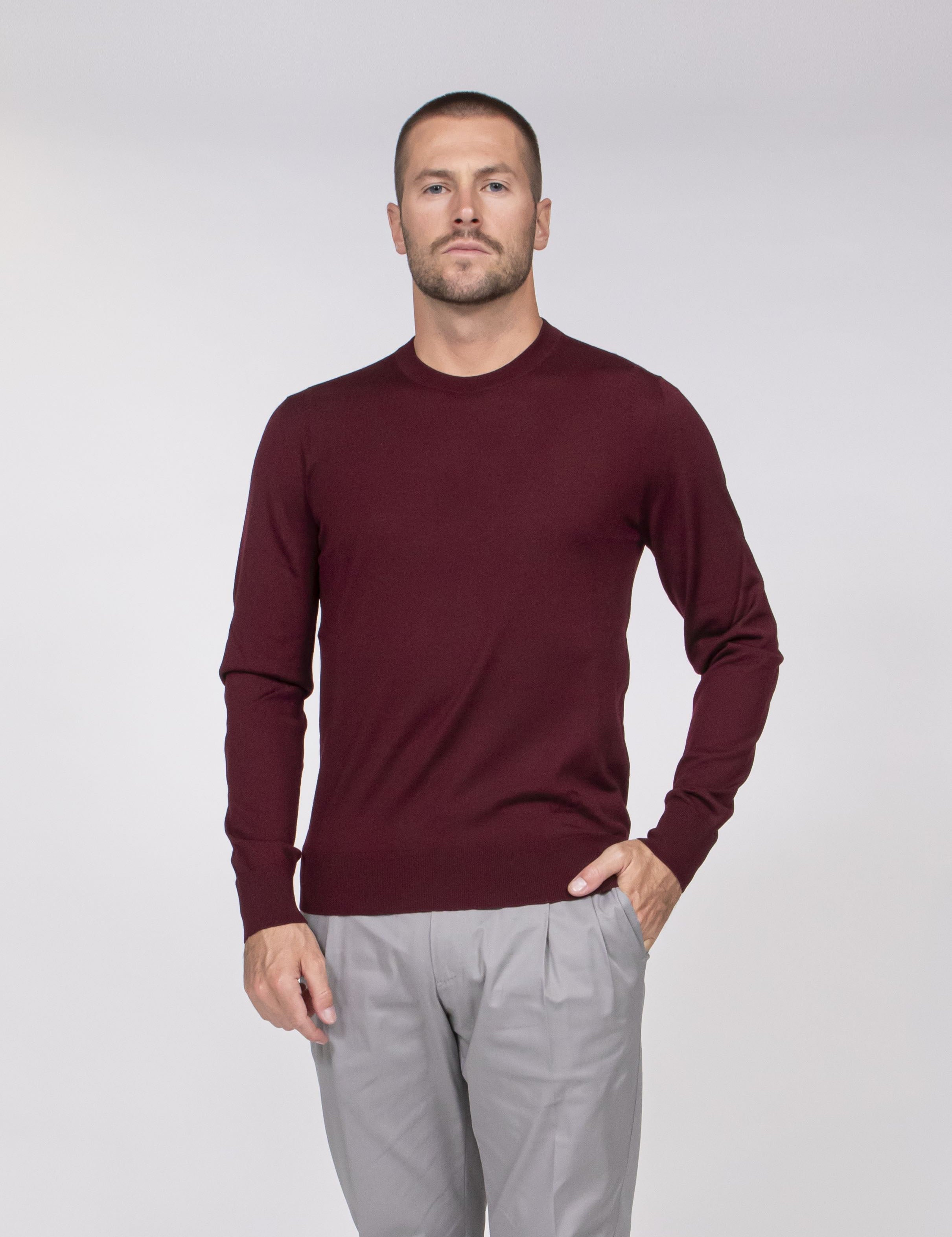 Dolce & Gabbana Maglia Girocollo F0130 MELANZANA SCURO