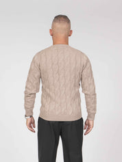 Mauro Ottaviani Maglia Girocollo Treccia 200008 BEIGE