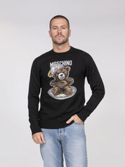 Moschino Maglia Lana Merino 2001 FANTASIA BIANCO