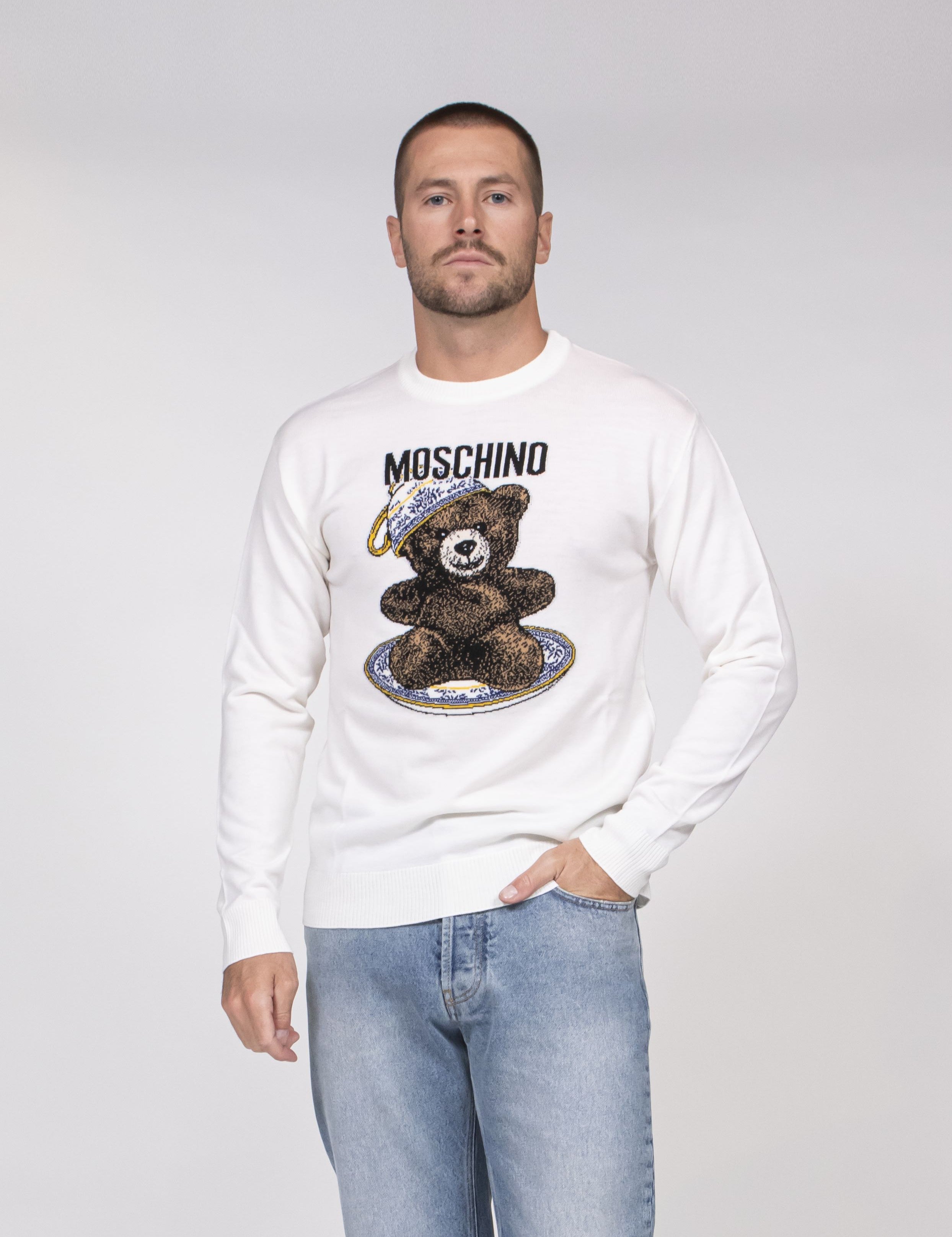 Moschino Maglia Lana Merino 2555 FANTASIA NERO