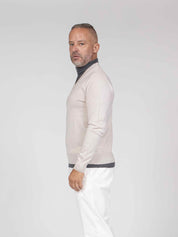Paolo Pecora Maglia Lupetto 1342 BIANCO PANNA