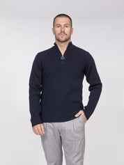 Dolce & Gabbana Maglia Lupetto con Zip B6712 BLU