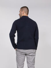Dolce & Gabbana Maglia Lupetto con Zip B6712 BLU