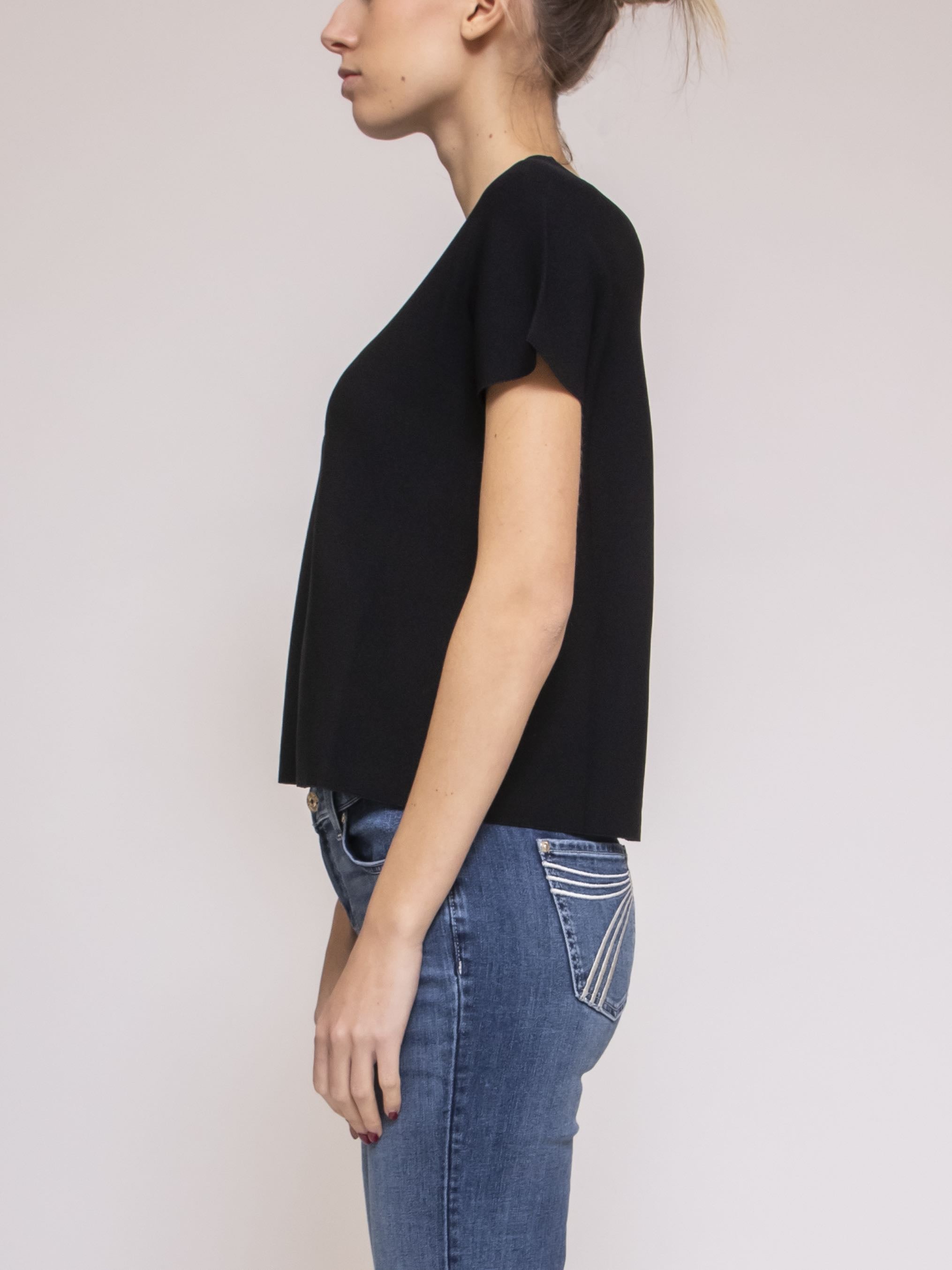 Liviana Conti Maglia Man.corte Y69-0 NERO