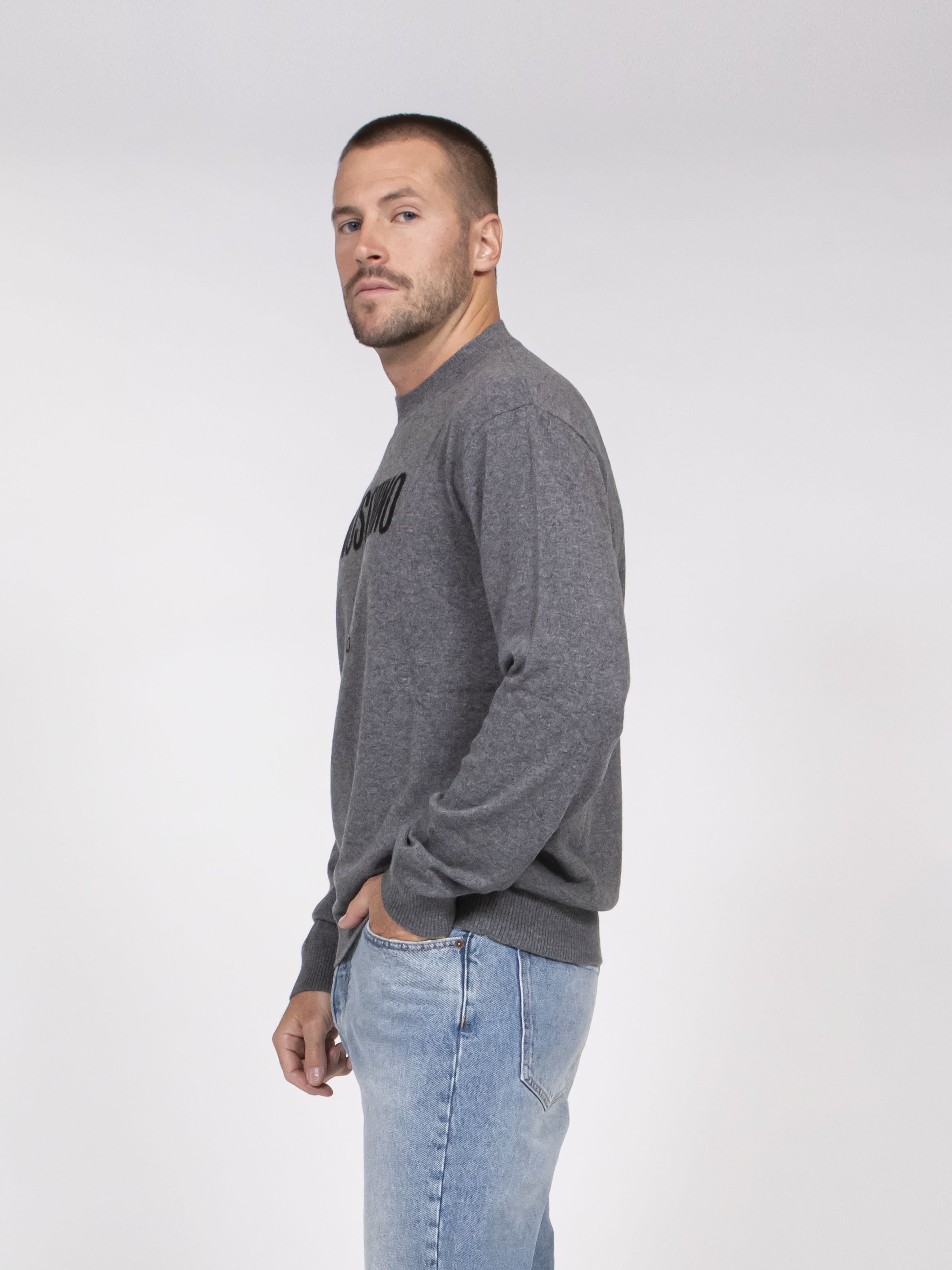 Moschino Maglia Misto Lana Cashmere 0506 GRIGIO