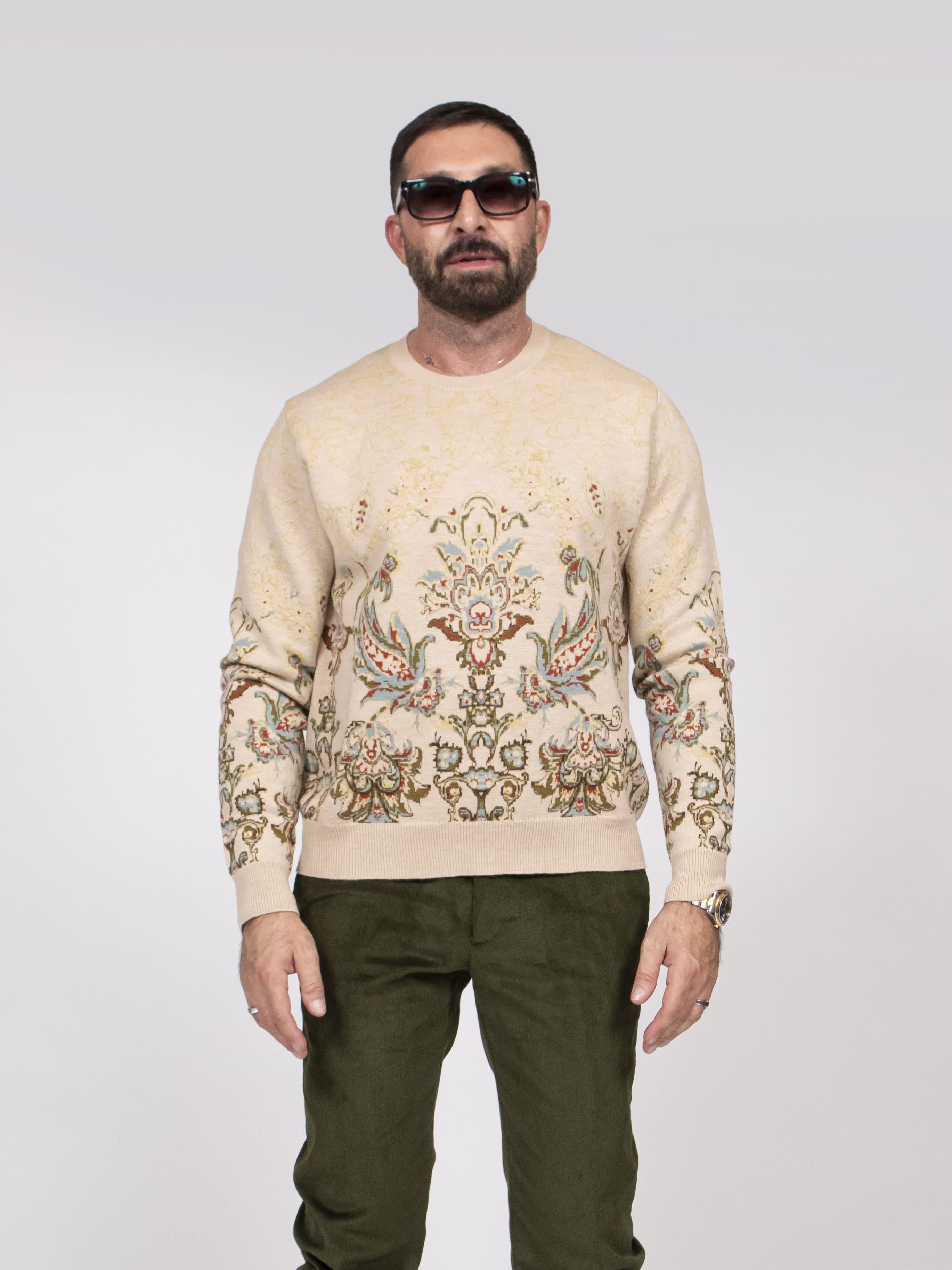 Etro Maglia S9820 F.DO BEIGE