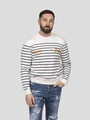 Dsquared2 Maglia Striped Knit 962 NAVY BLUE