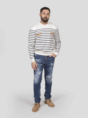 Dsquared2 Maglia Striped Knit 962 NAVY BLUE