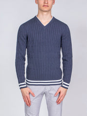 Peserico Maglia Tricot A60 BLU AVIO