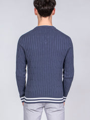 Peserico Maglia Tricot A60 BLU AVIO