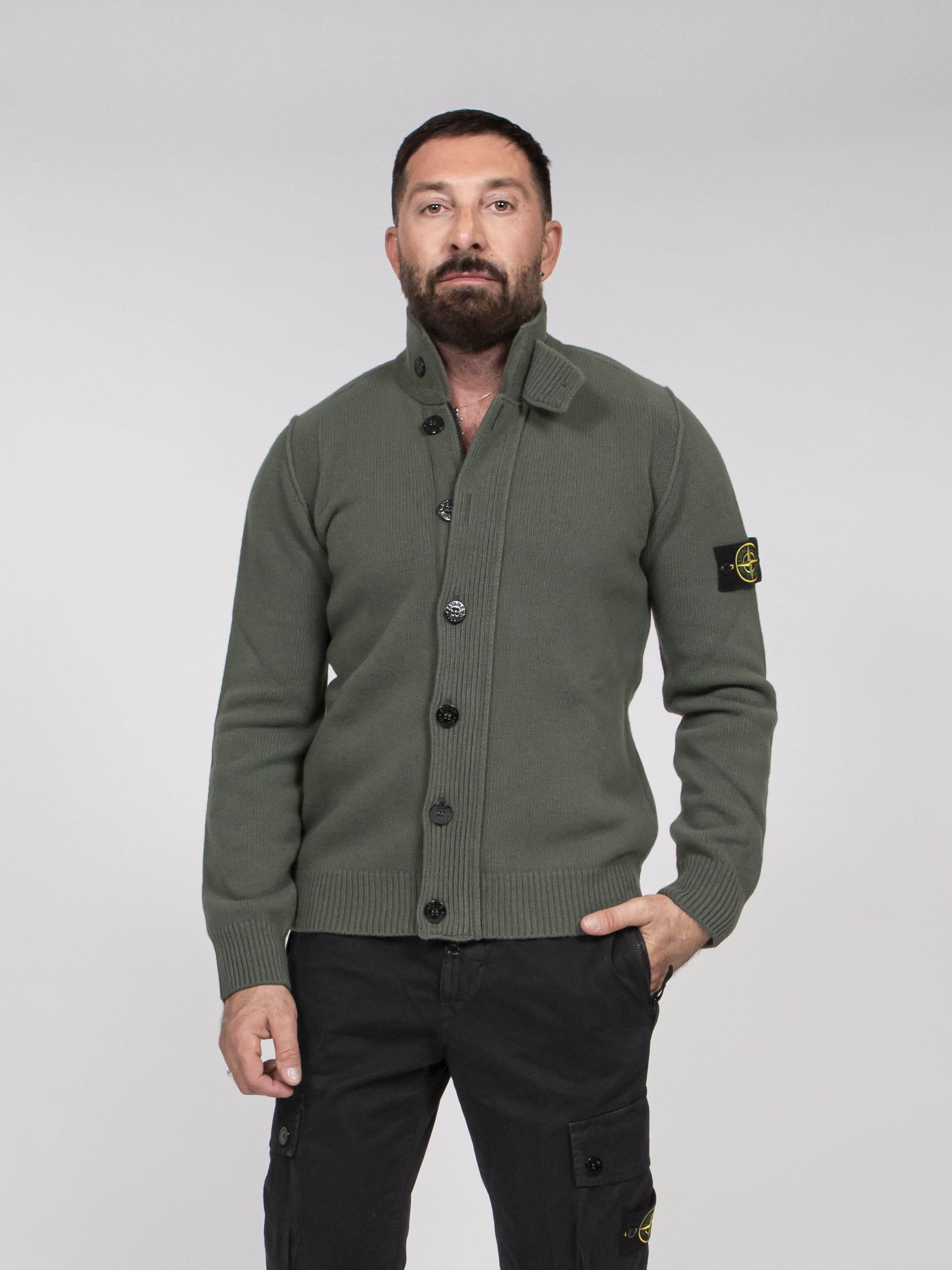 Stone Island Maglia V0054 MILITARY GREEN