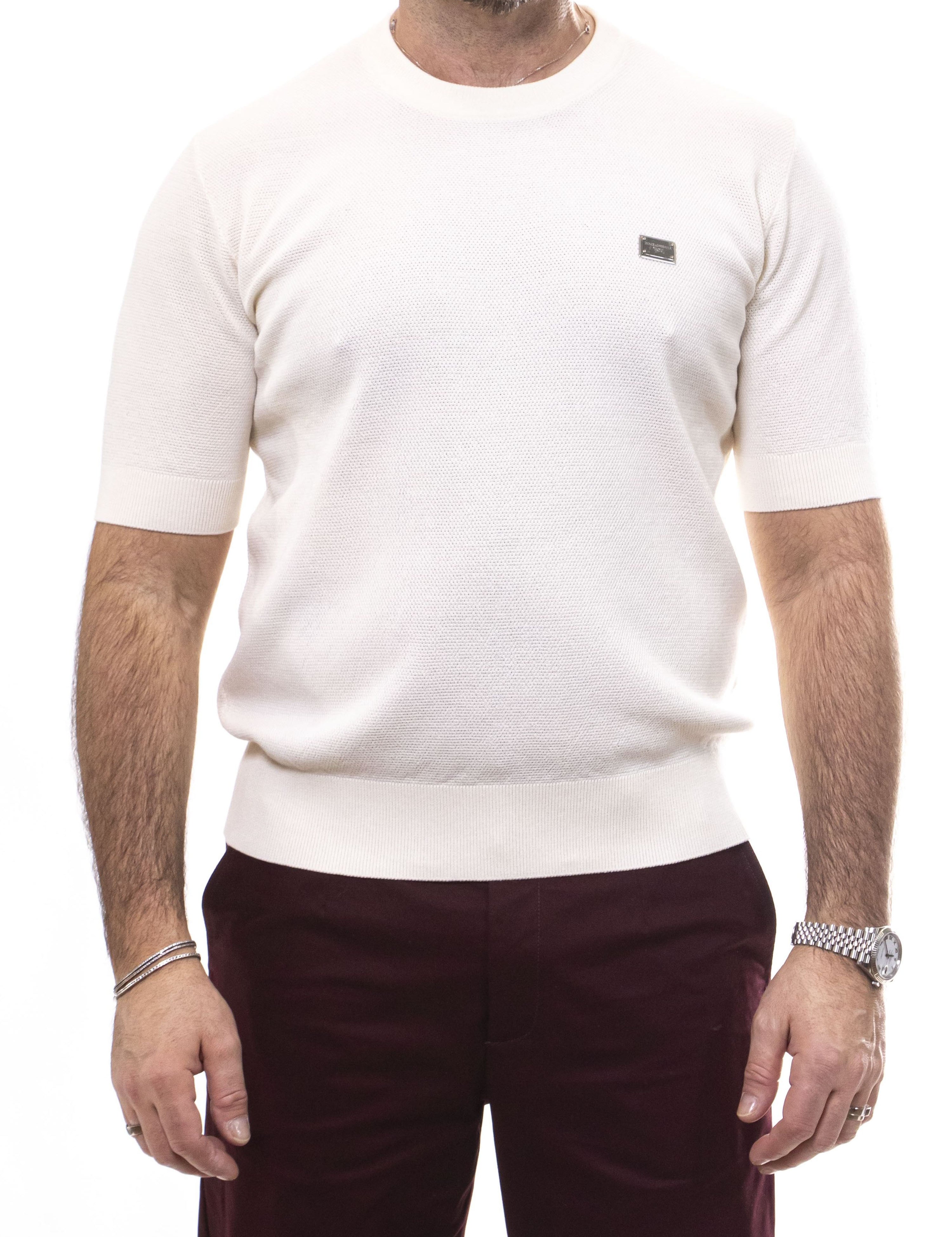 Dolce & Gabbana Maglia W0001 BIANCO NATURALE